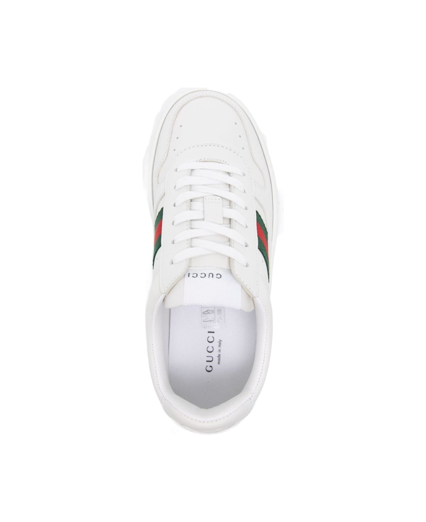 Gucci Chunky Leather Sneakers - White