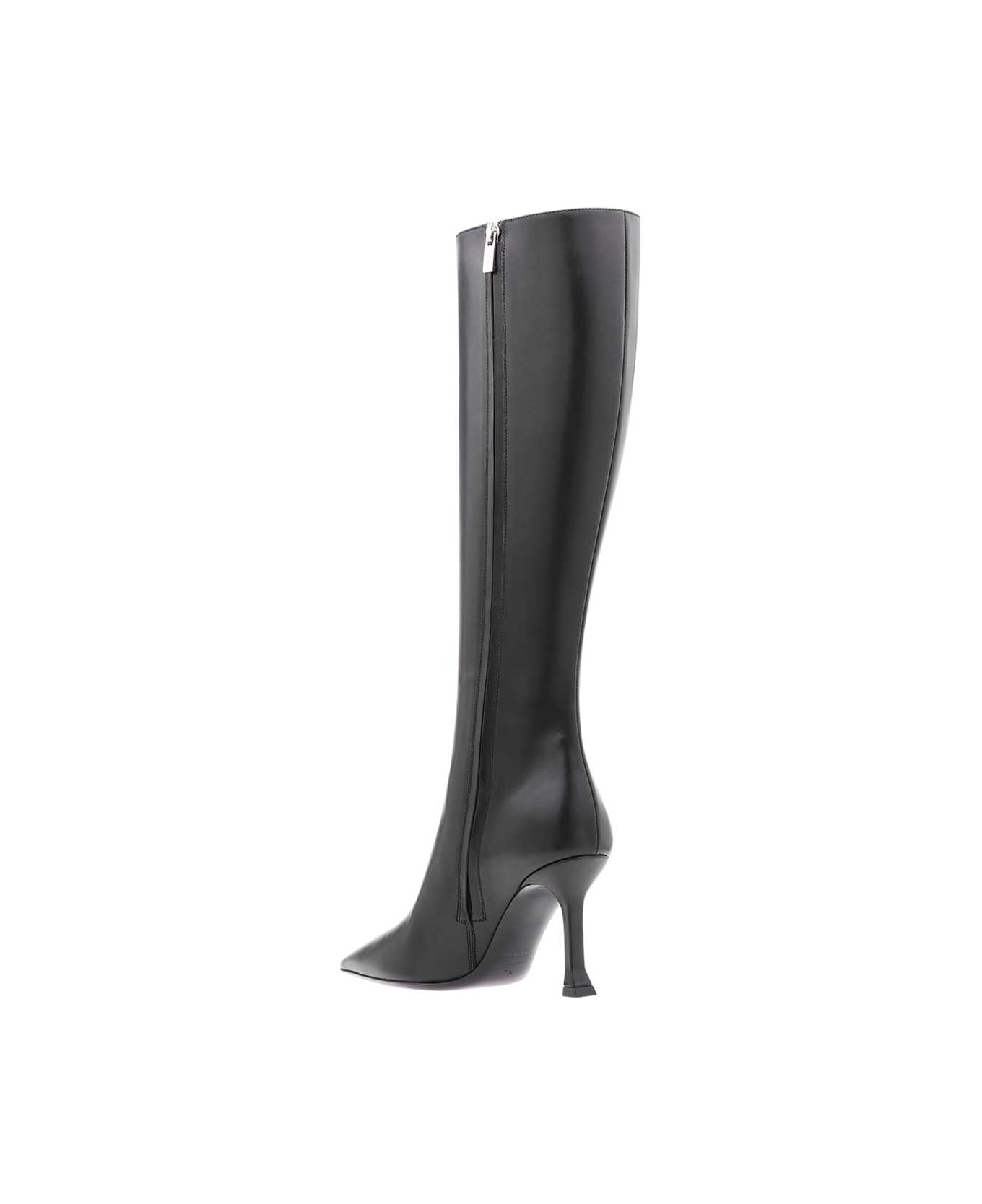 Ferragamo Leather Boots - black