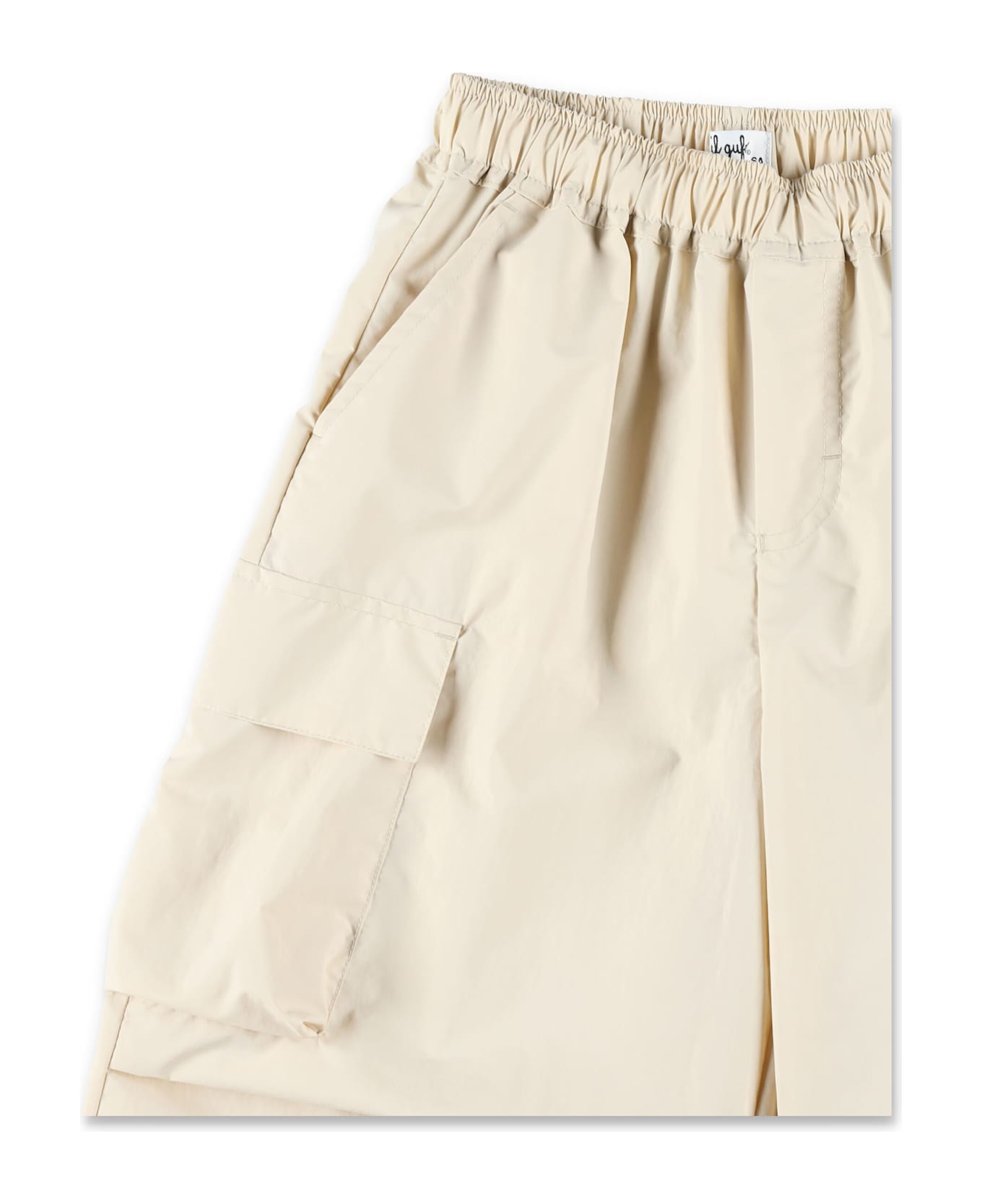 Il Gufo Kid - Re-tech Nylon Carrot Fit Pants - BEIGE
