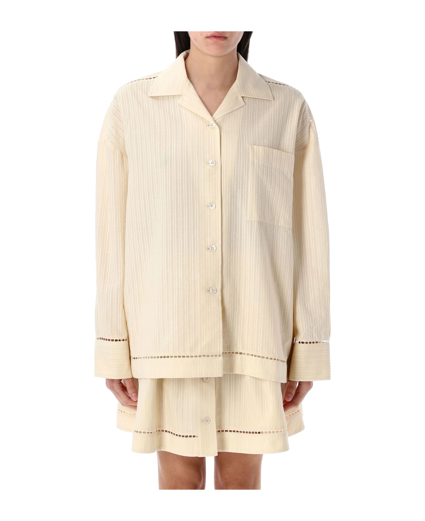 Golden Goose Ovesized Shirt - CREAM