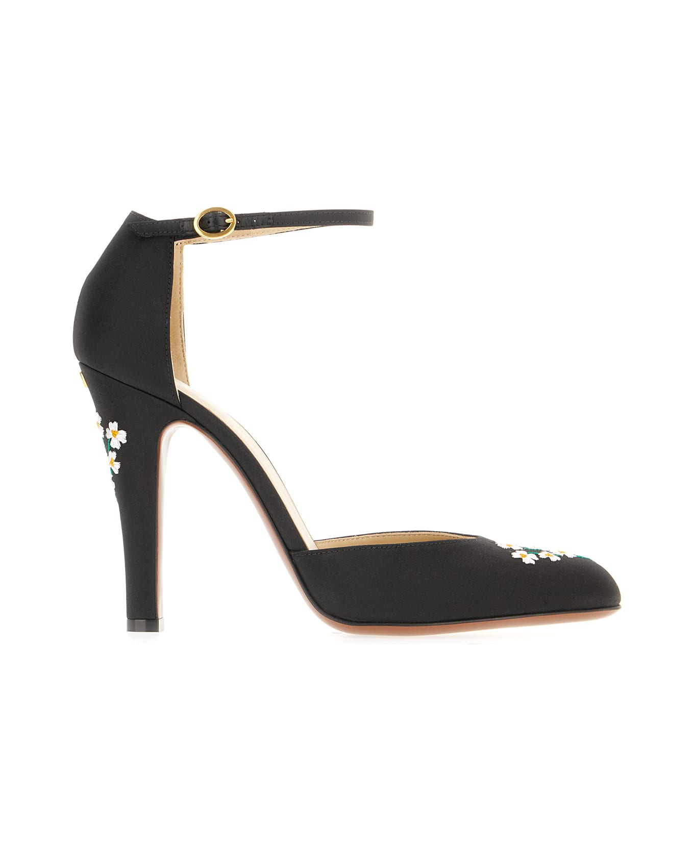 Valentino Garavani Black Fabric Hi Dolly Pumps - Nero