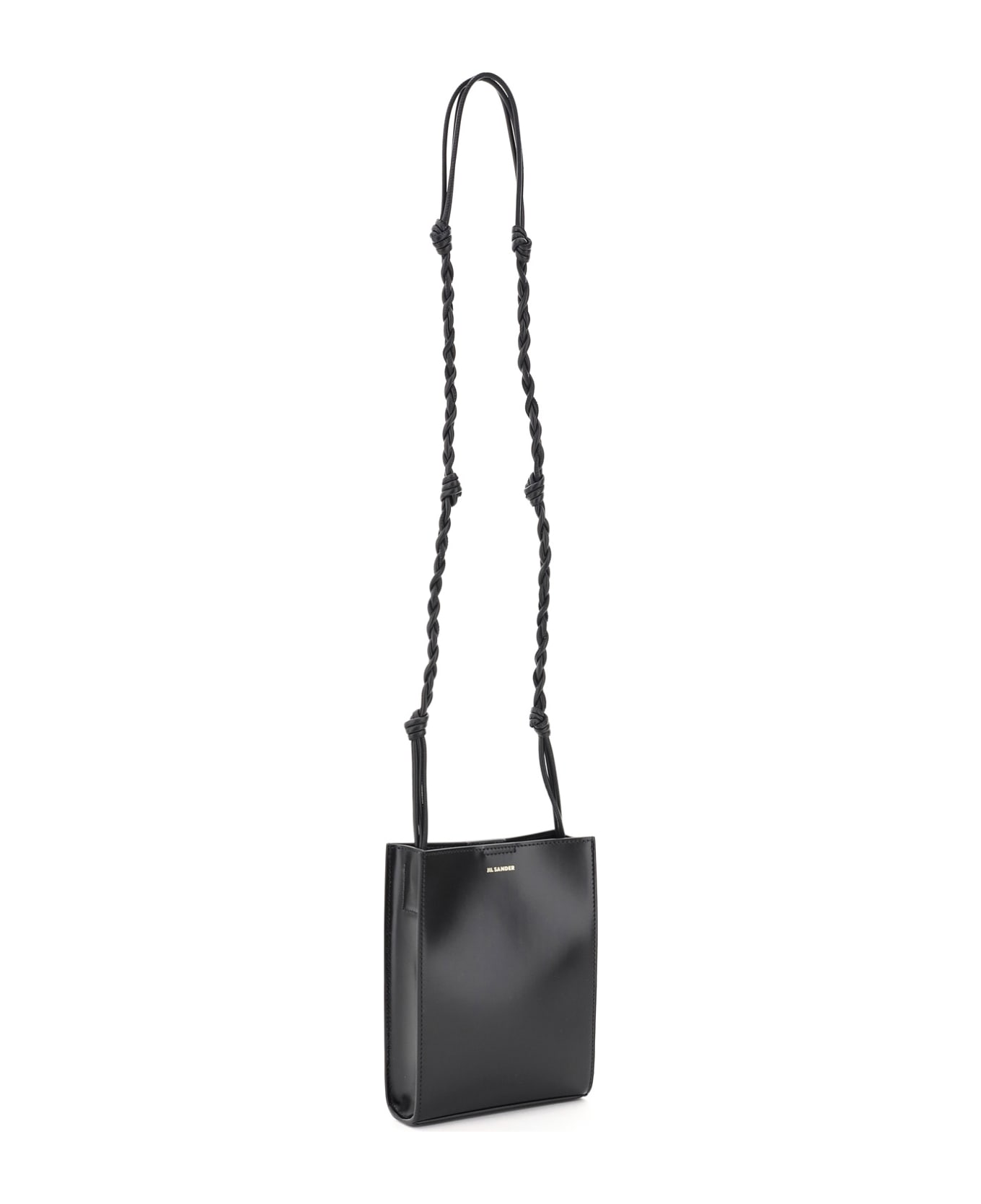 Jil Sander Black Leather Small Tangle Crossbody Bag - Black ショルダーバッグ