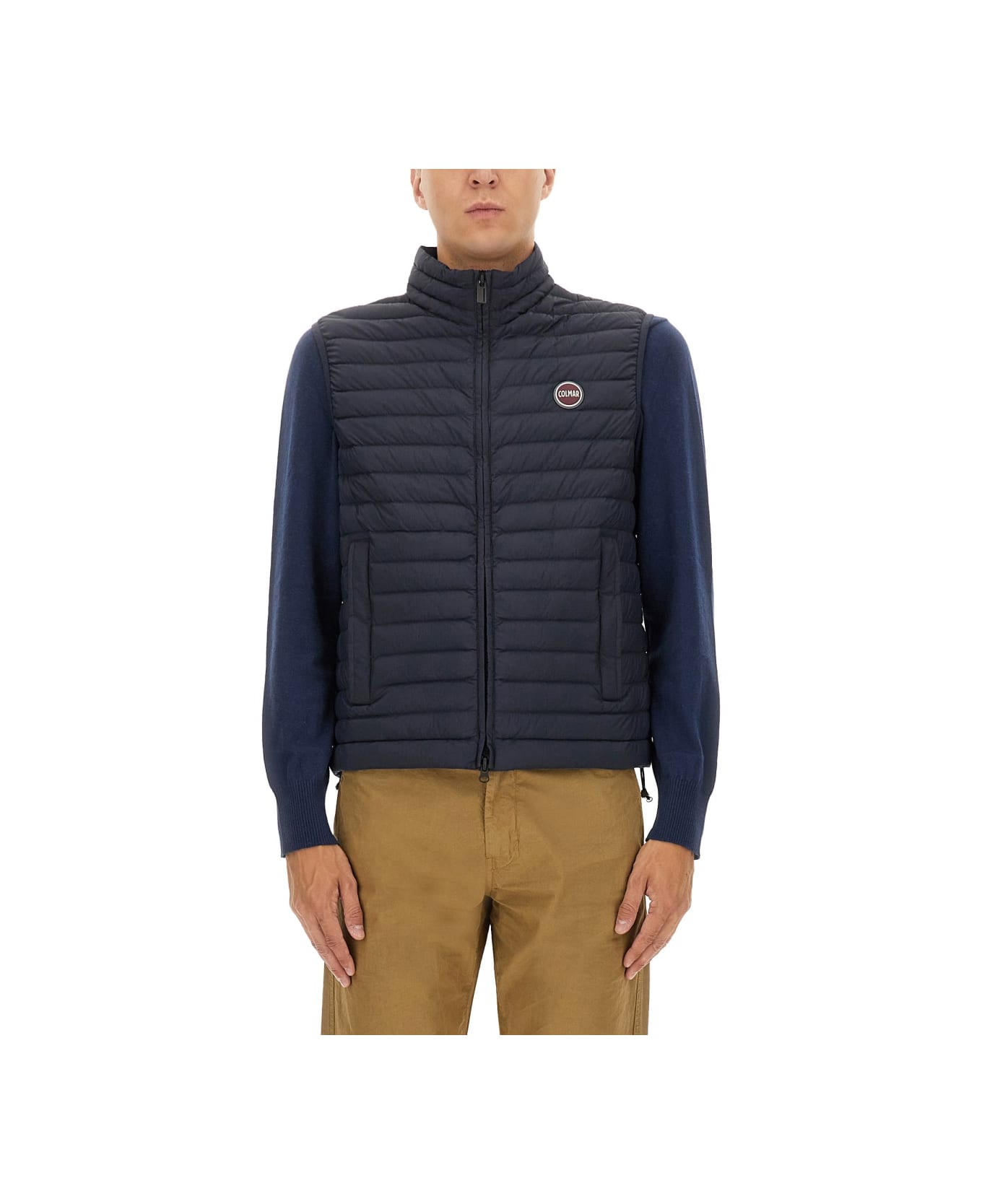 Colmar Lightweight Down Vest With Drawstring - BLUE