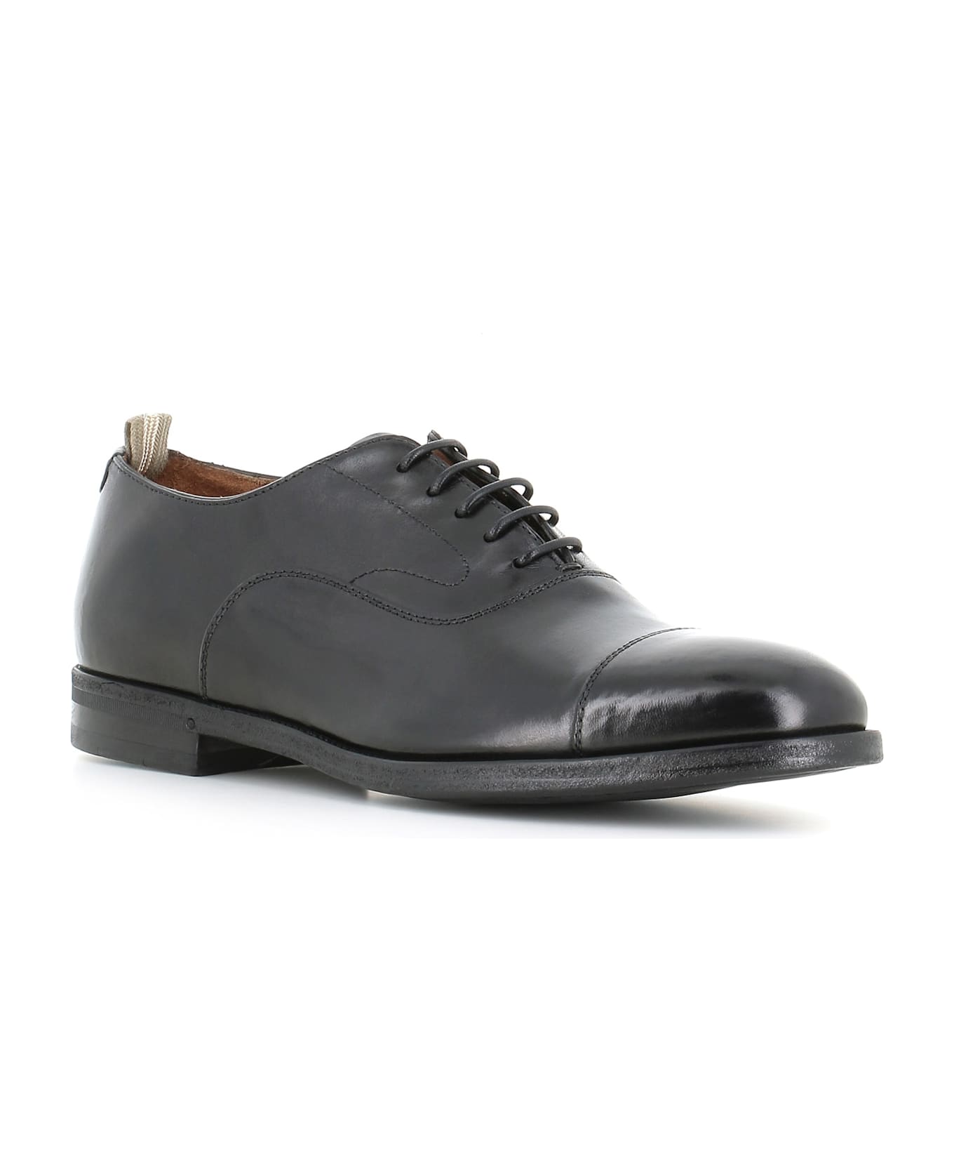 Officine Creative Derby Vanderbilt Caou/011 - Black