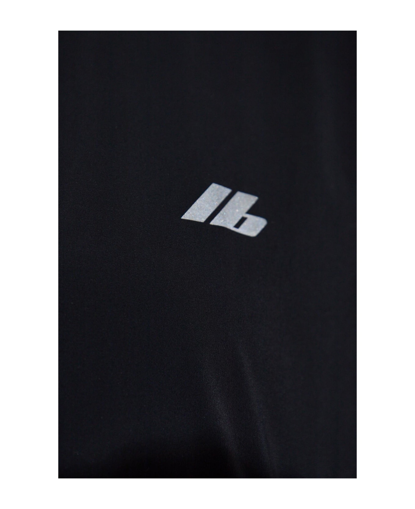 Balenciaga Light Jacket With Printed Logo - Black
