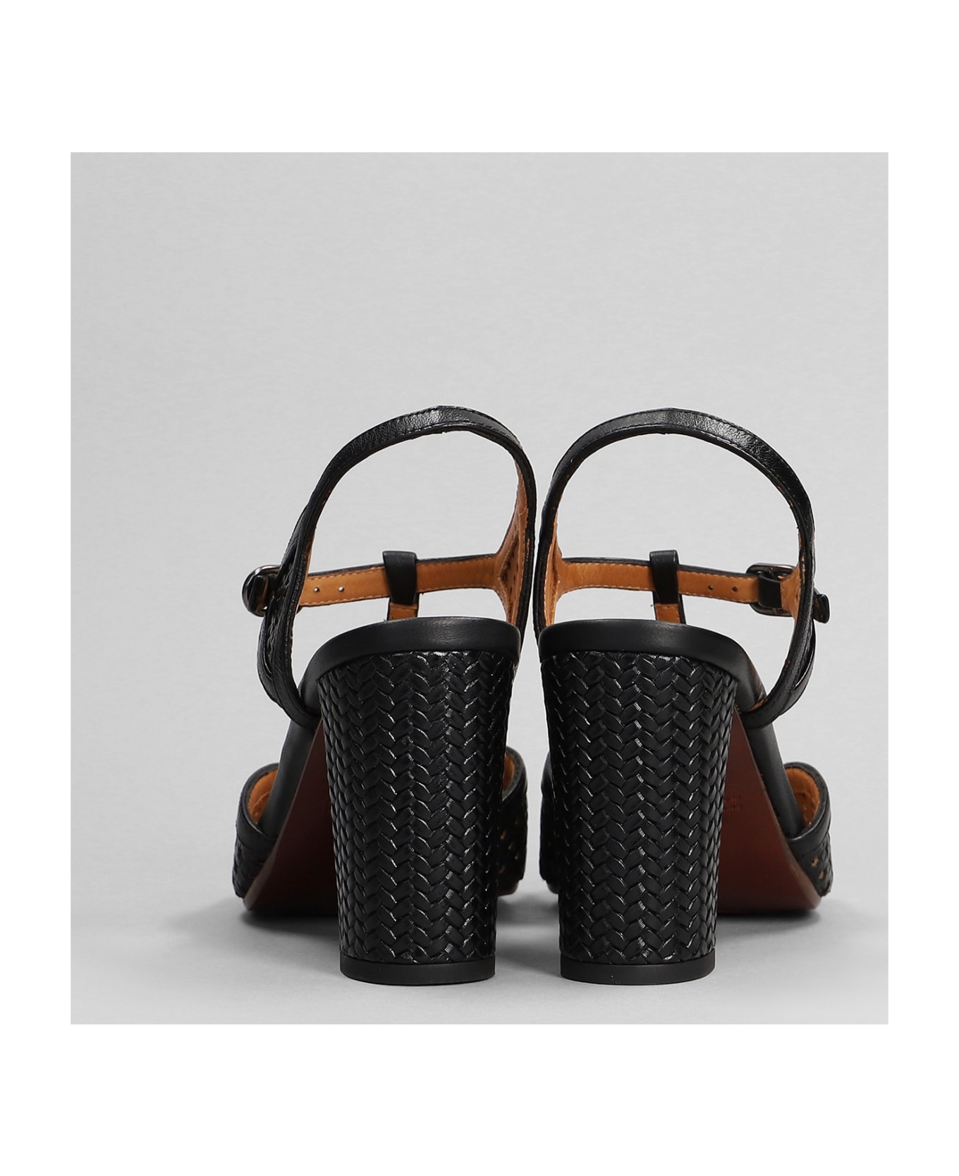 Chie Mihara Bessy Sandals In Black Leather - black