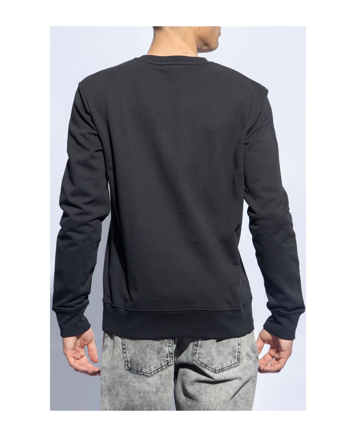 Balmain Printed Sweatshirt - BLACK フリース