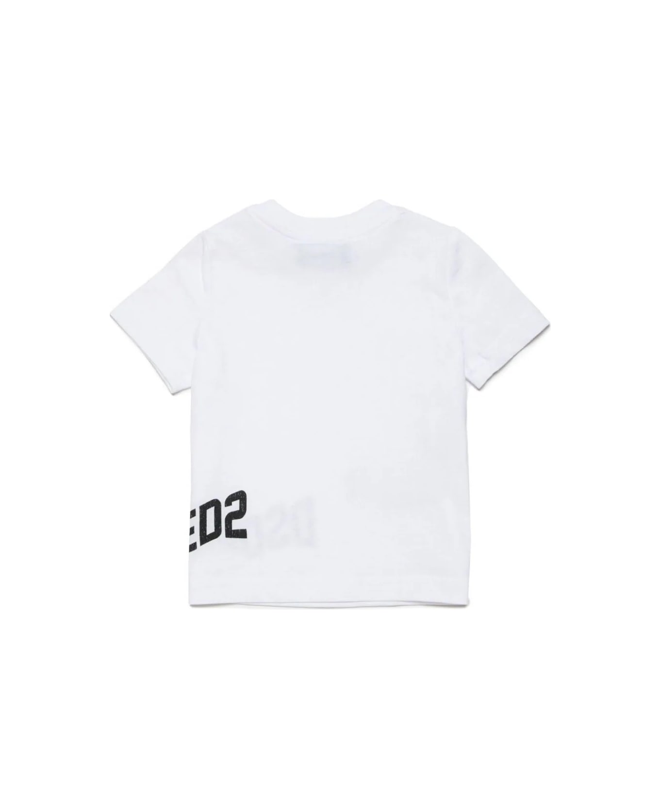 Dsquared2 White T-shirt With Wave Logo - White Tシャツ＆ポロシャツ