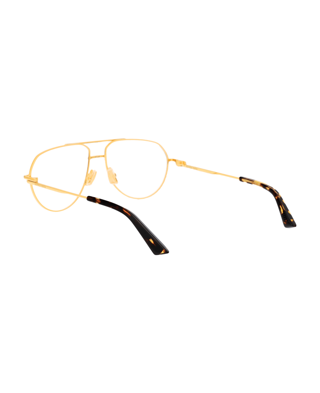 Bottega Veneta Eyewear Bv1302o Glasses - 001 GOLD GOLD TRANSPARENT