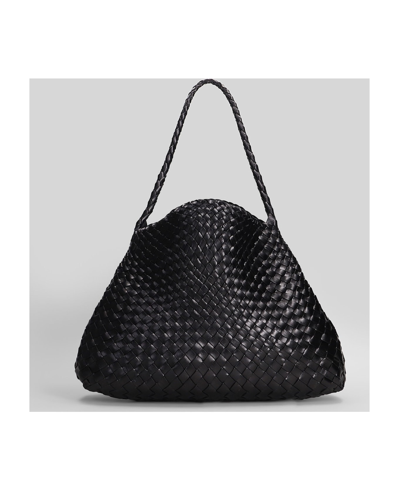 Dragon Diffusion Santa Maria Mini Hand Bag In Black Leather - black