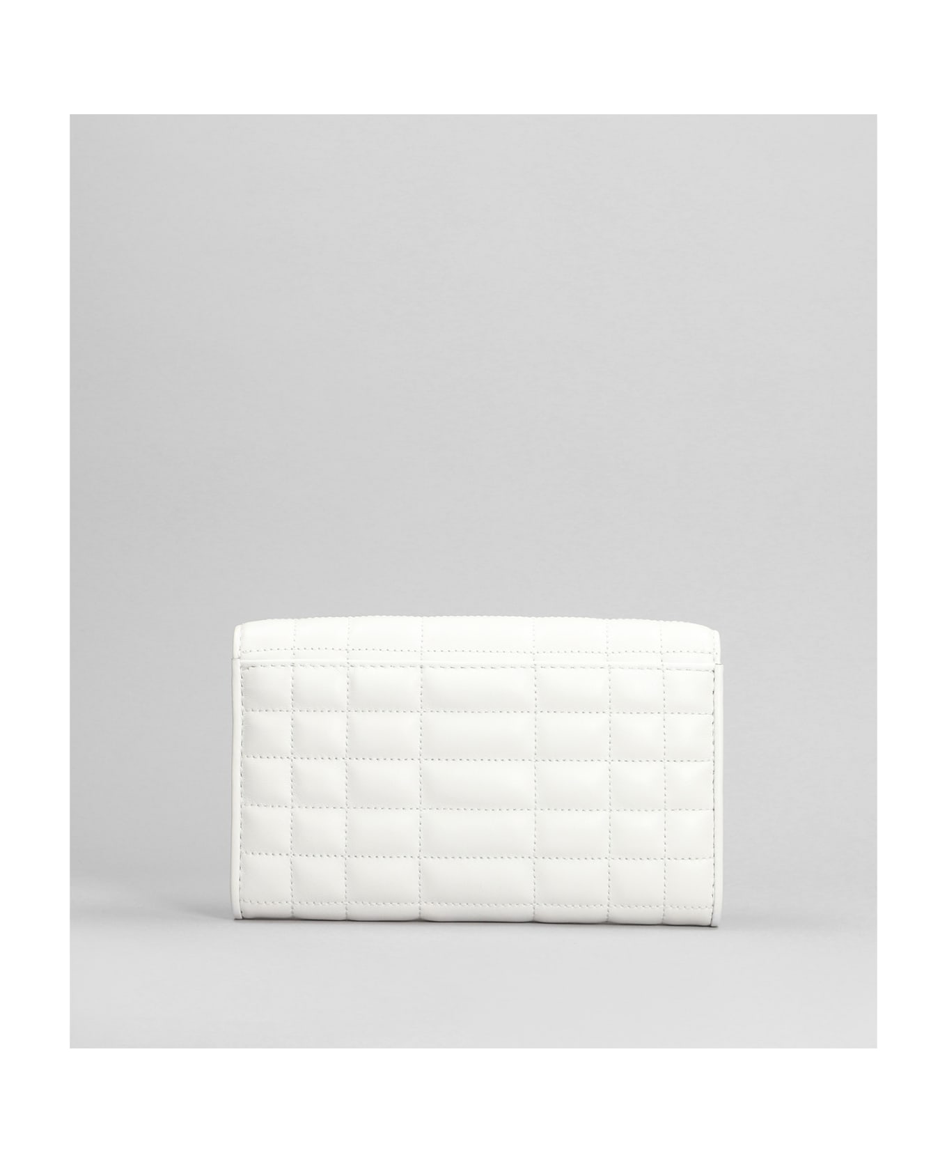 Michael Kors Tribeca Shoulder Bag In White Leather - white