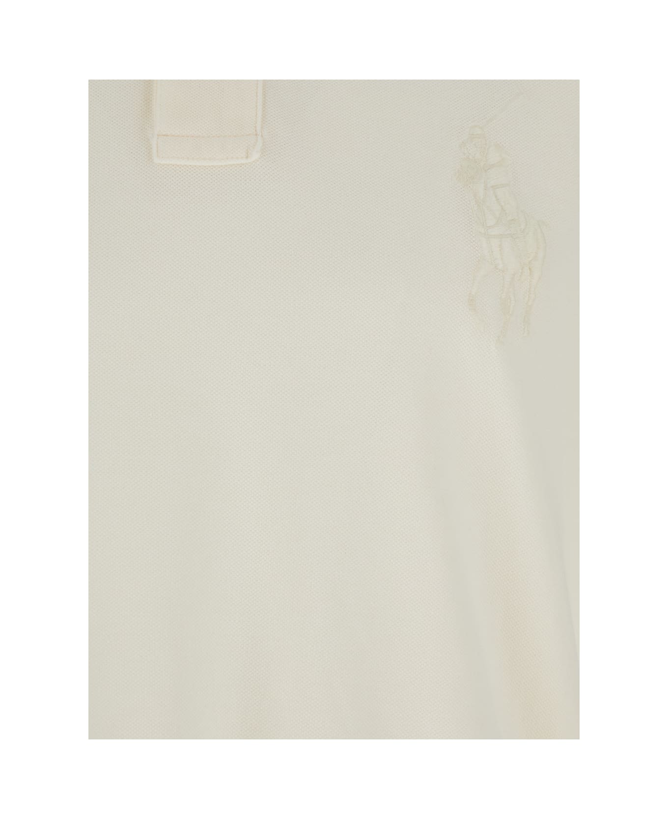 Polo Ralph Lauren Polo Shirt With Large Pony Detail - White