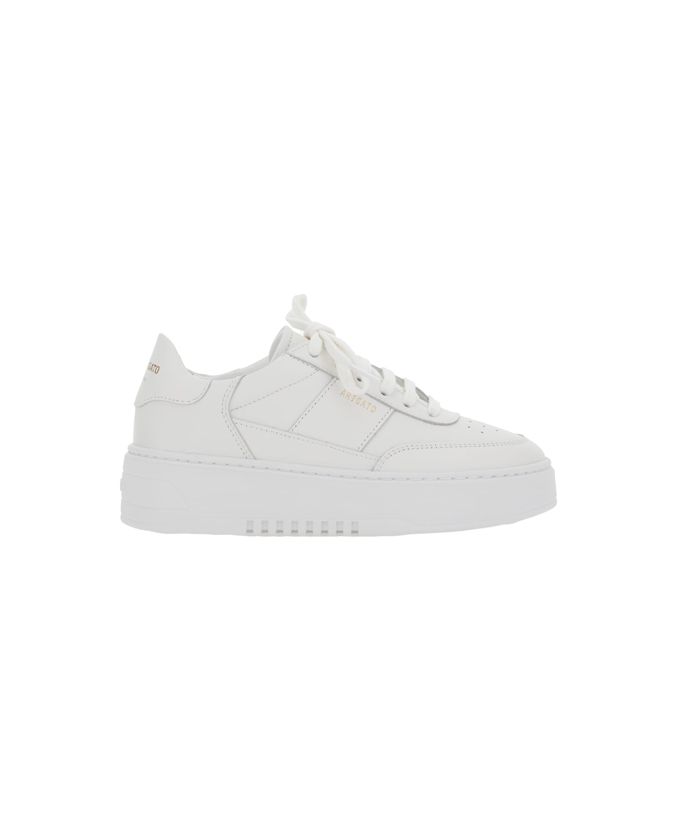Axel Arigato 'orbit Vintage' White Sneakers With Side And Rear Logo Lettering In Leather Woman - WHITE
