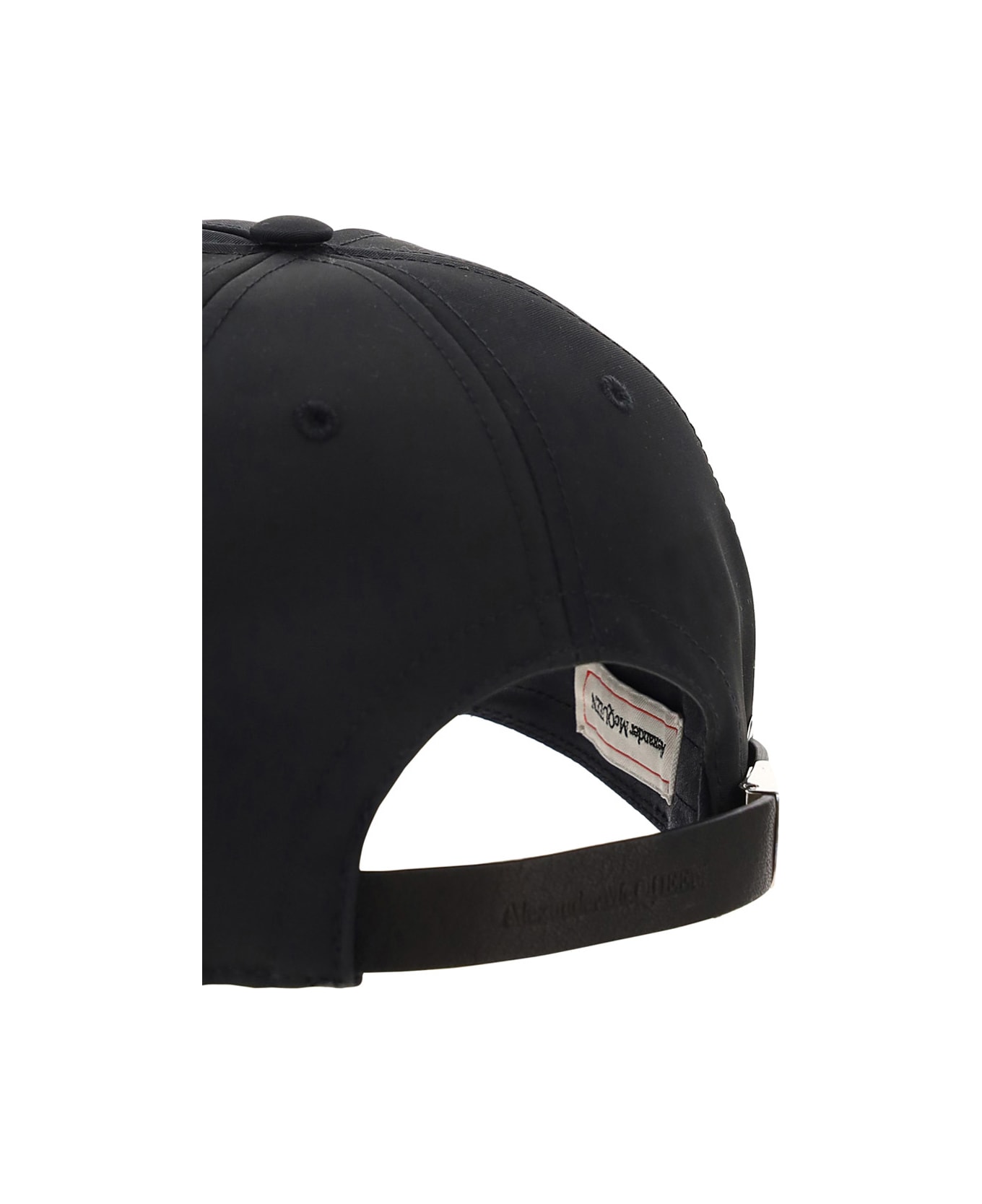 Alexander McQueen Logo Print Baseball Cap - Black 帽子
