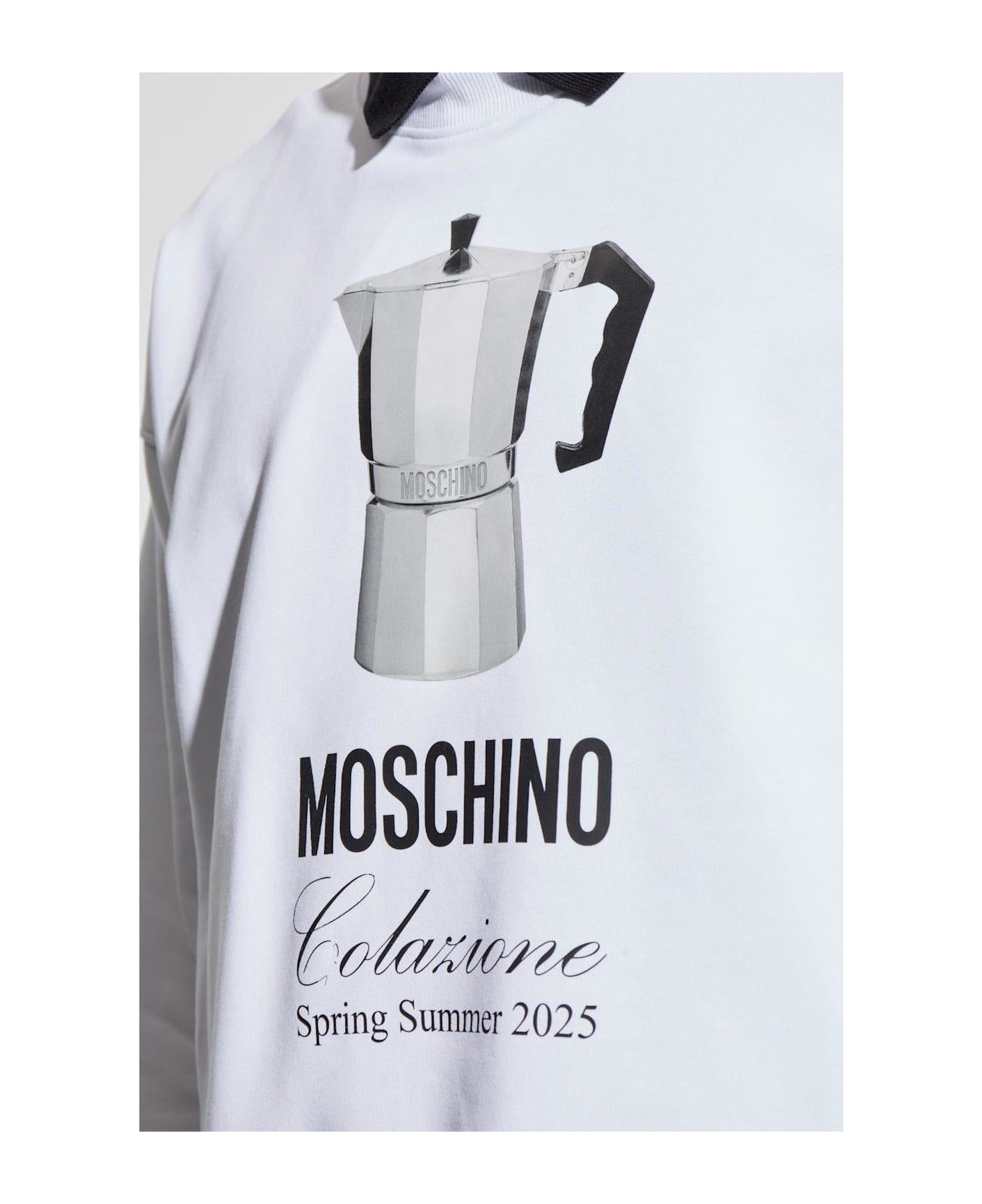 Moschino Printed Sweatshirt - WHITE