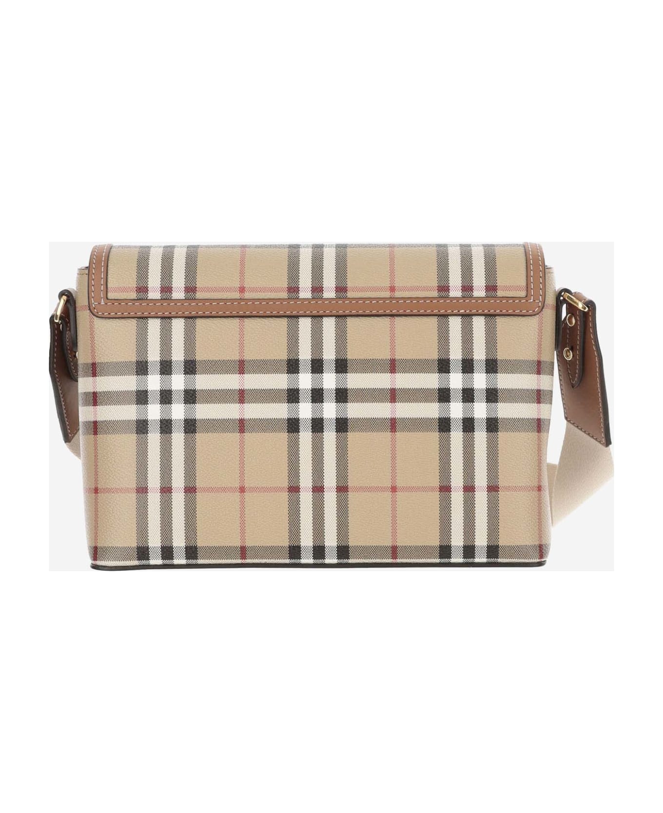 Burberry Bag With Check Pattern - Red ショルダーバッグ