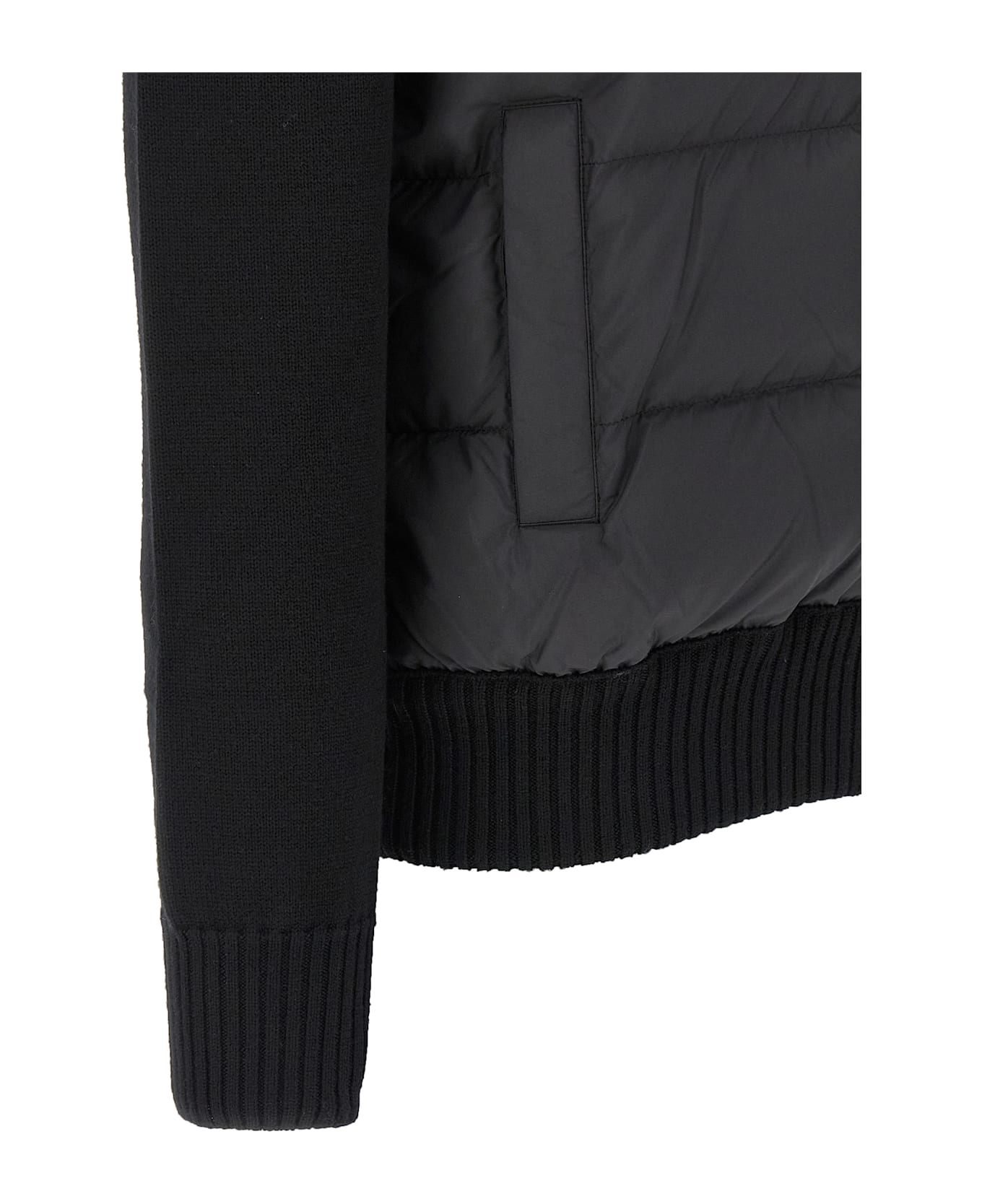 Moncler Padded Cardigan - Black  