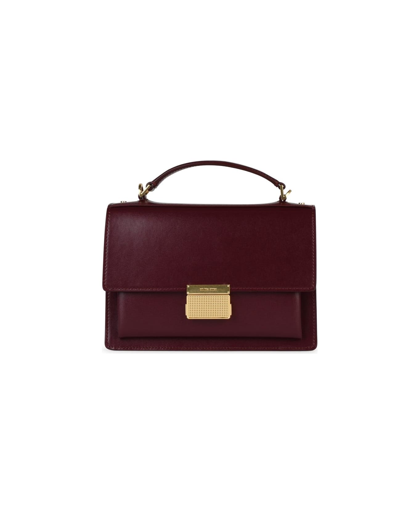 Golden Goose Venezia Bag In Burgundy Palmellata Leather - Burgundy