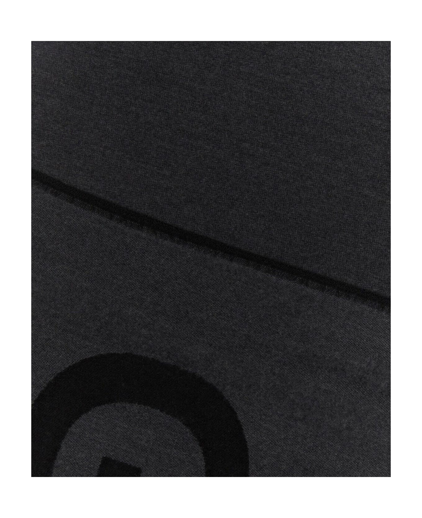 Givenchy Wool Logo Scarf - Gray