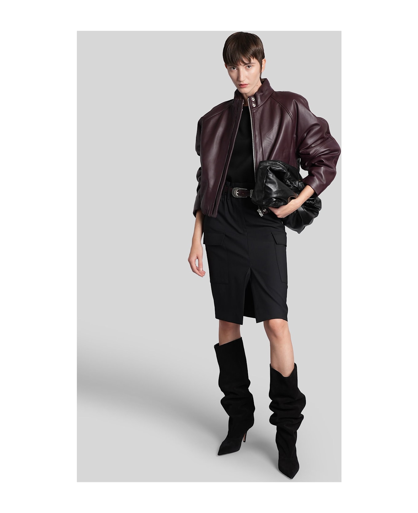 IRO Marya Body In Black Polyester - black