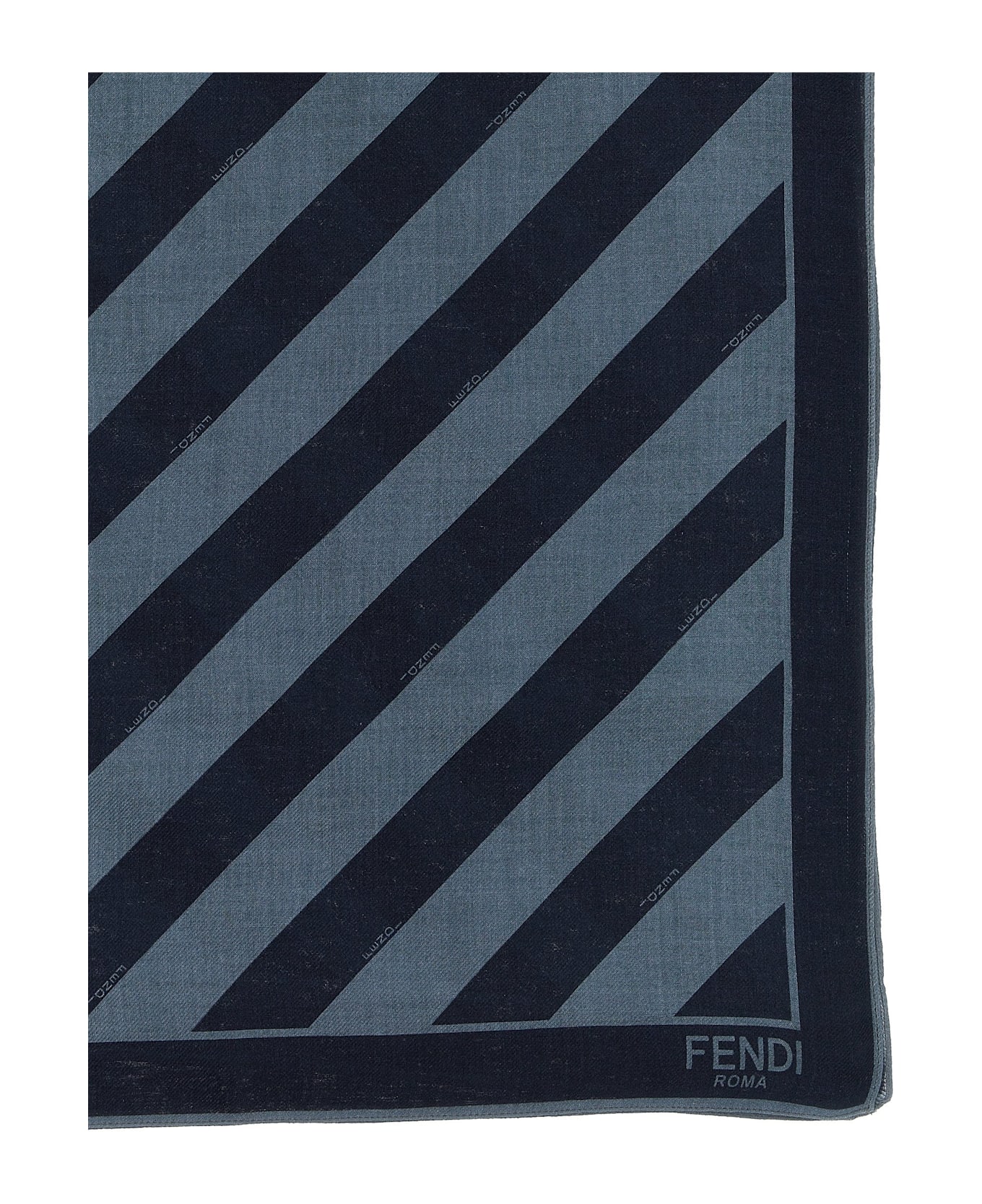Fendi Pequin Striped Shawl - Blue