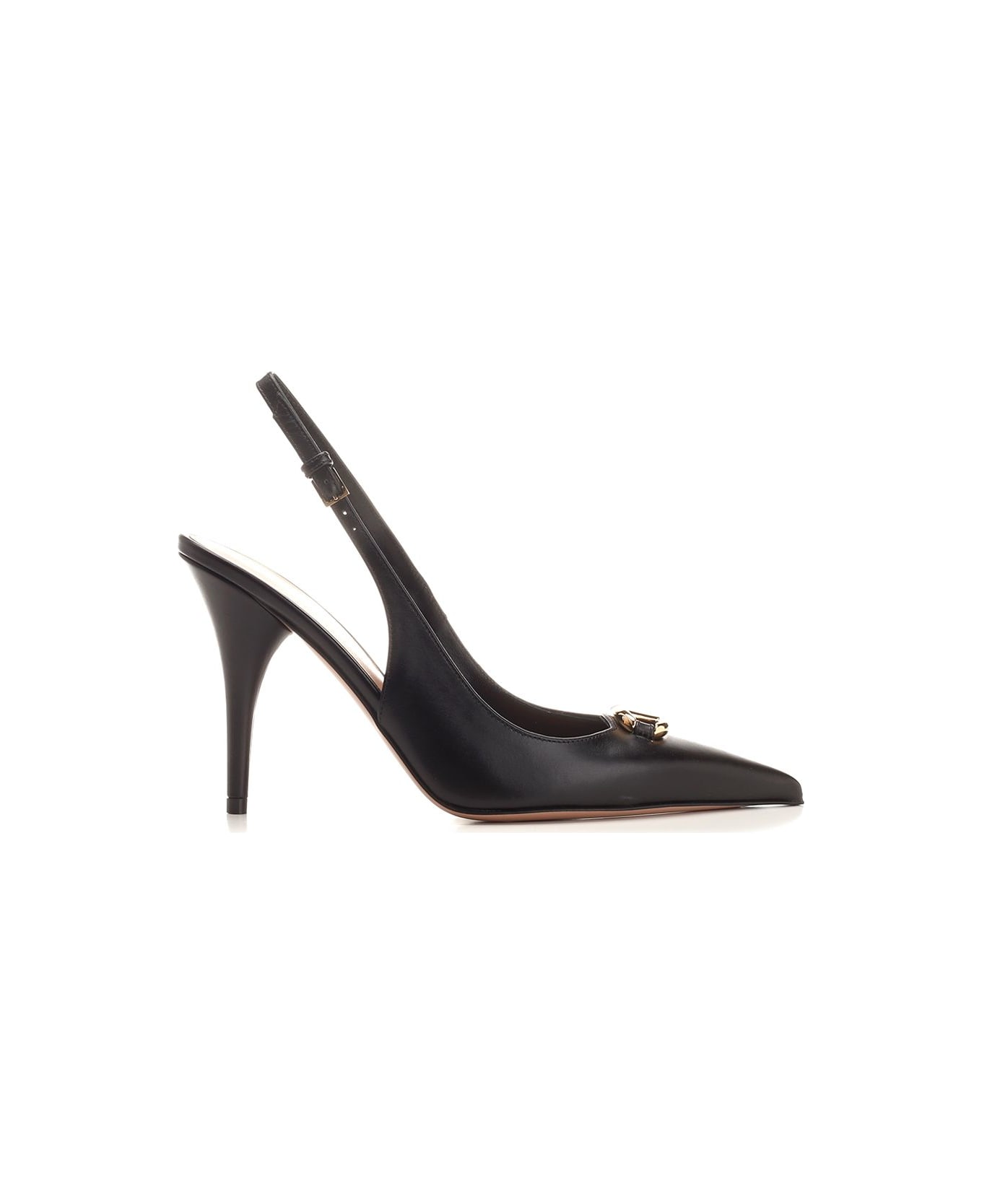 Valentino Garavani Slingback Vlogo The Bold Edition Pumps - Black