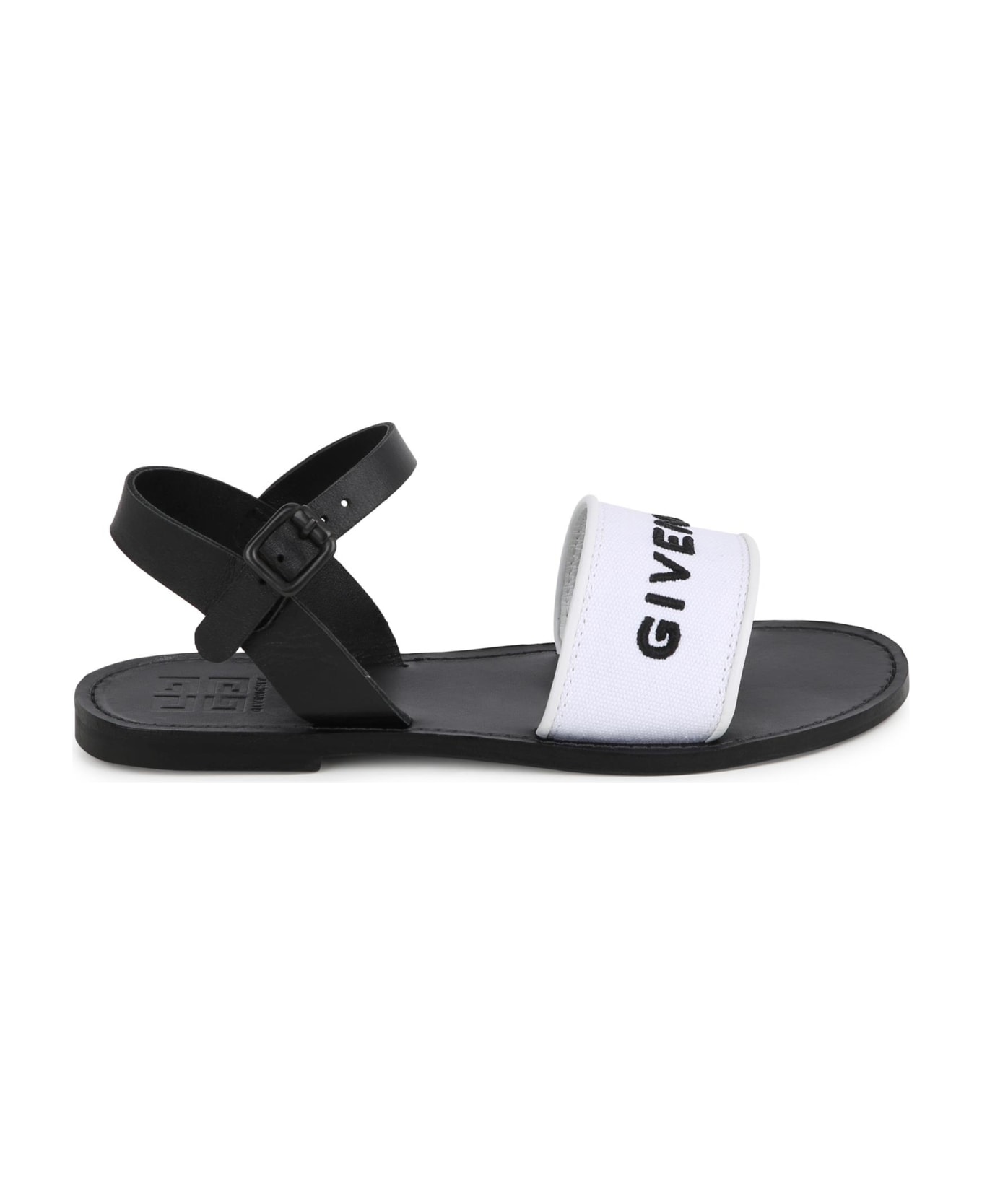 Givenchy Sandals With Logo Embroidery - White シューズ