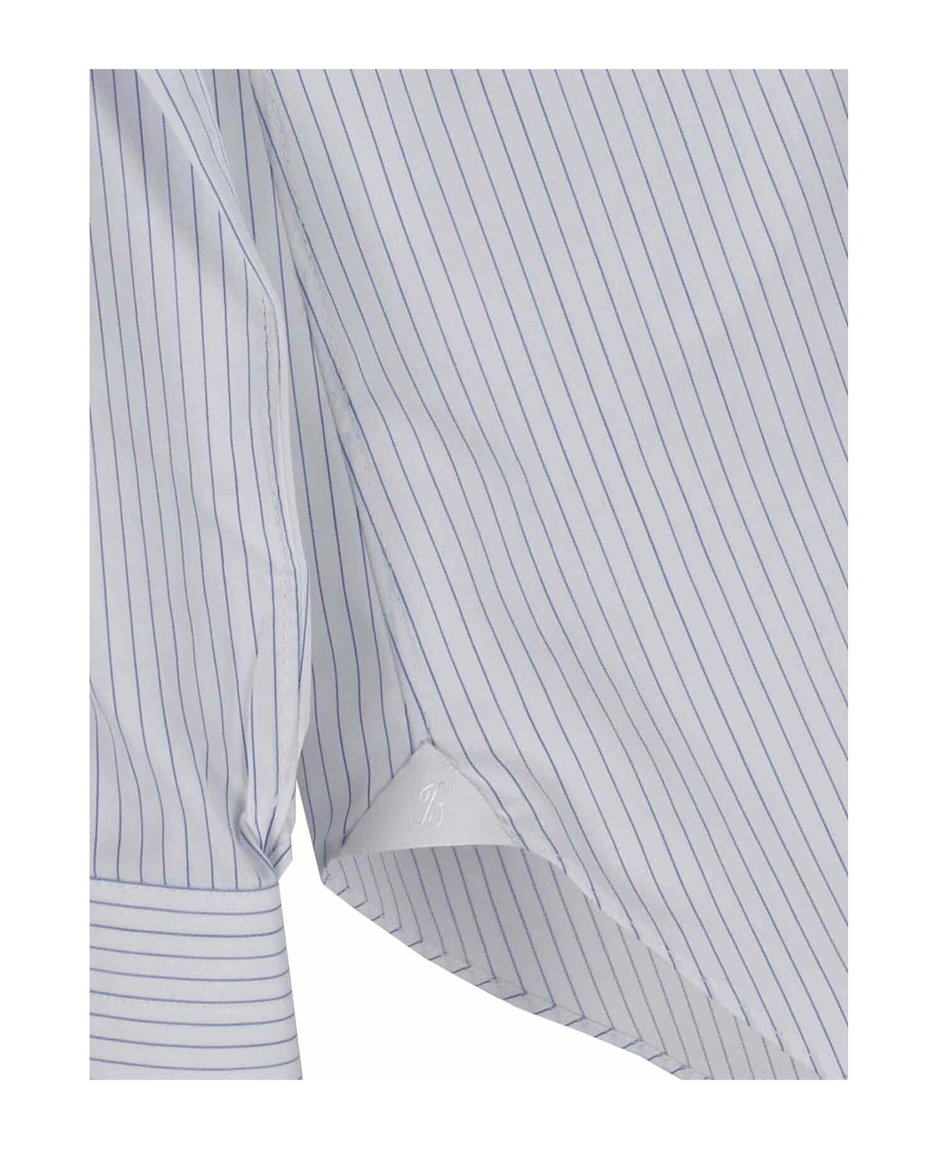 Barba Napoli Striped Shirt - White