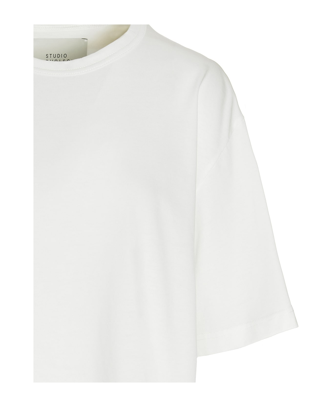 Studio Nicholson Logo T-shirt - White Tシャツ