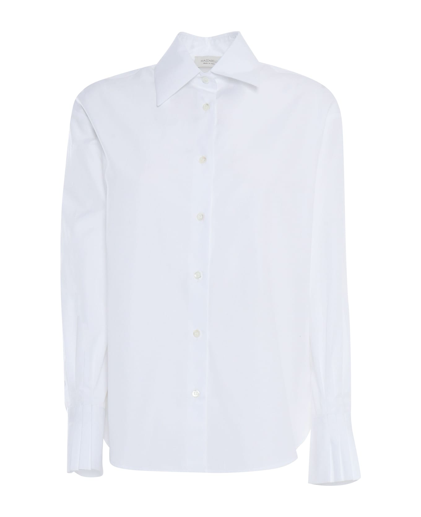 Mazzarelli Mina Cotton Shirt - WHITE