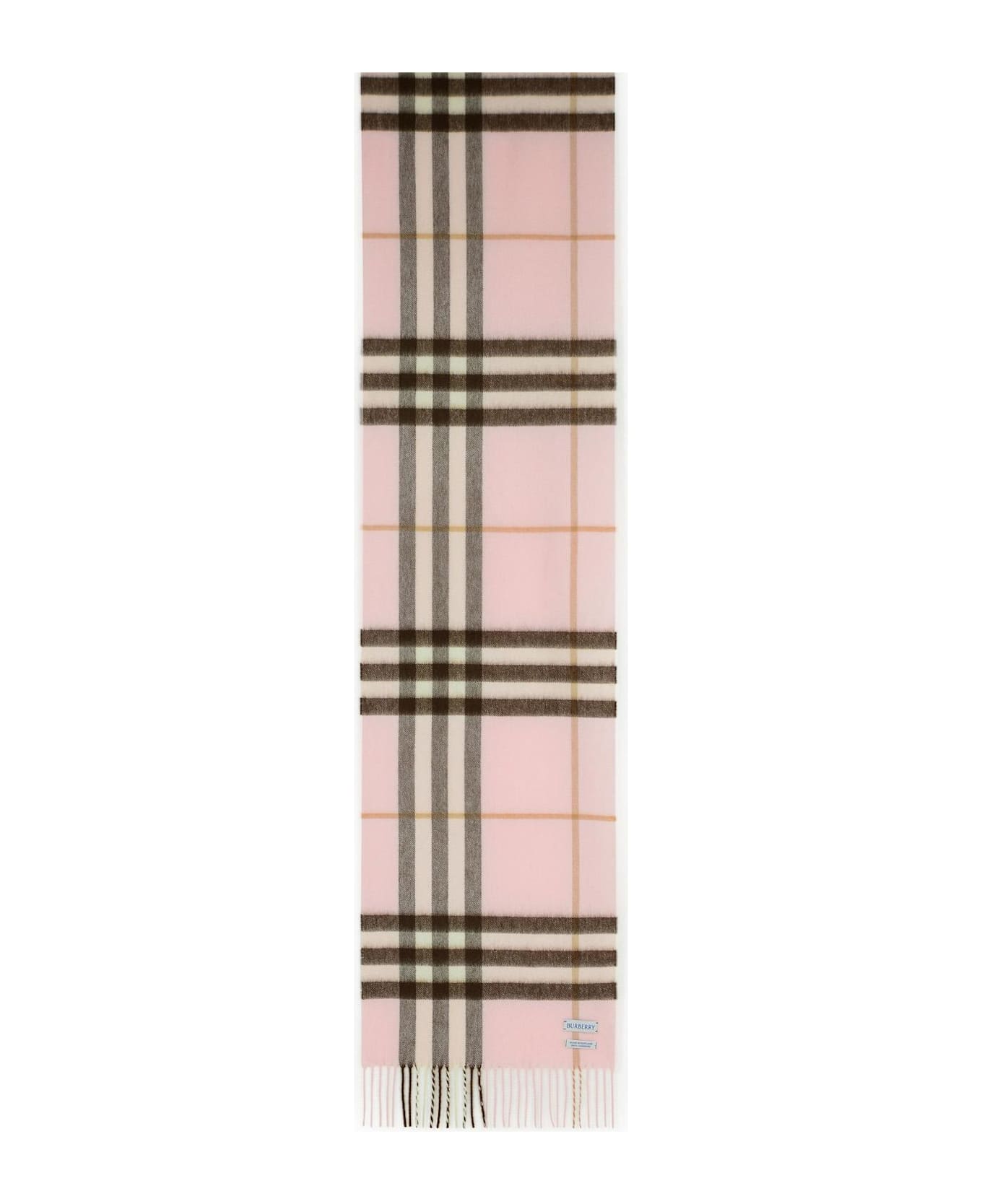 Burberry Pink Cashmere Scarf - PINK