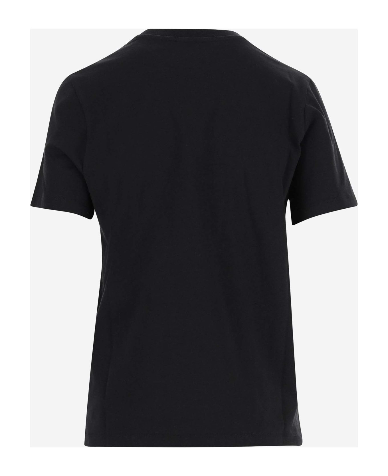 Coperni Cotton T-shirt With Logo - Black