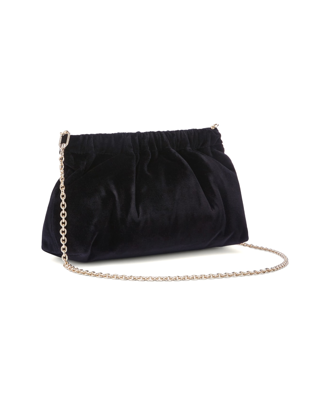 Furla Black Clutch With Chain Shoulder Strap - NERO