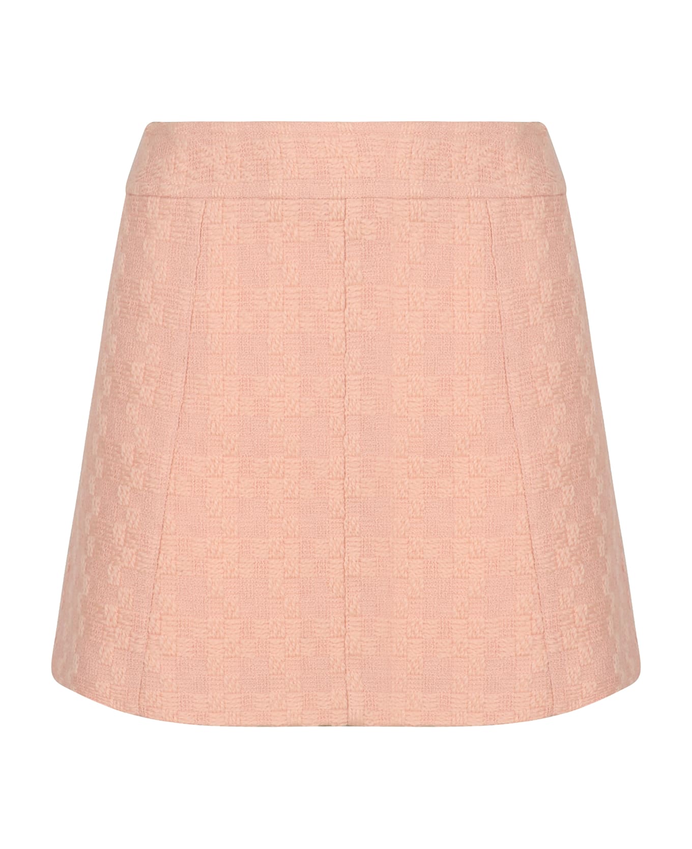 Celine Wool Blend Mini Skirt - Pink