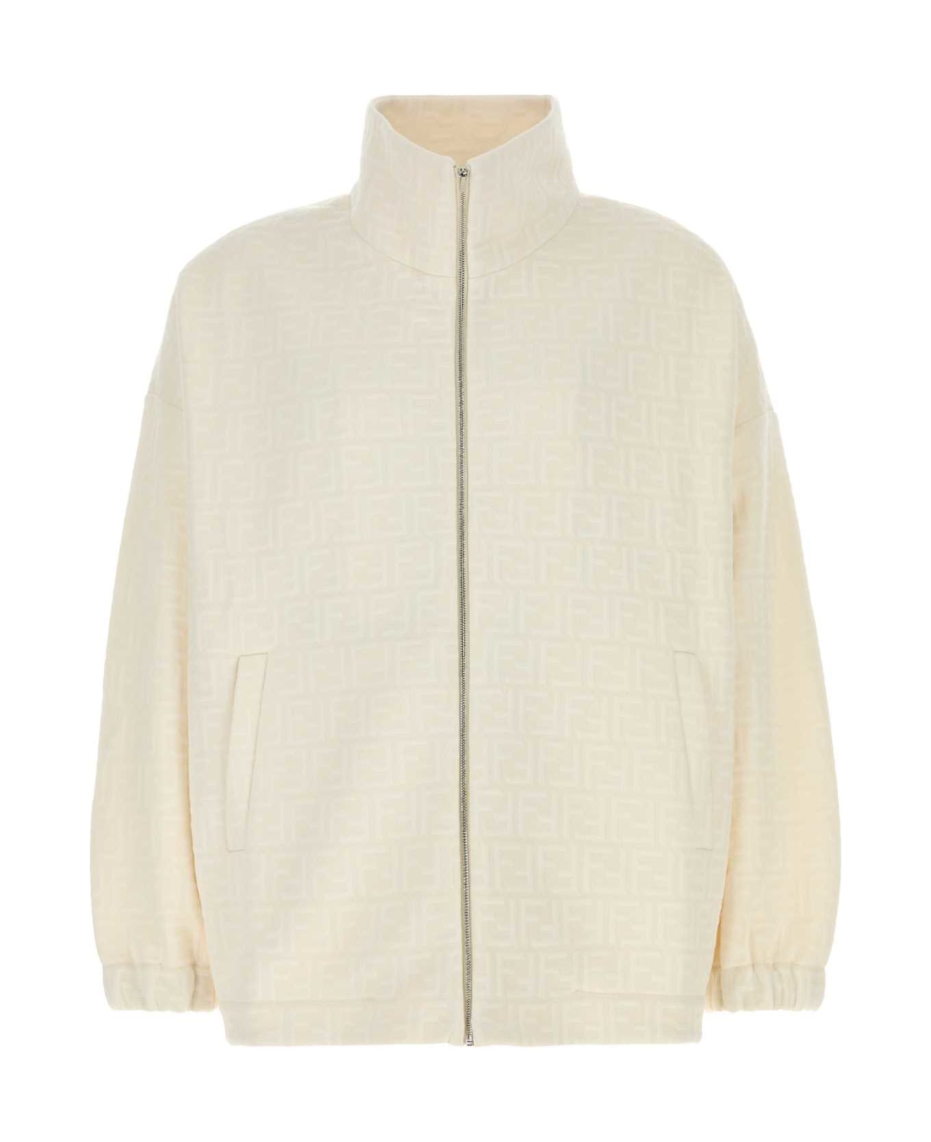 Fendi Ivory Polyester Blend Sweatshirt - MOUSSE