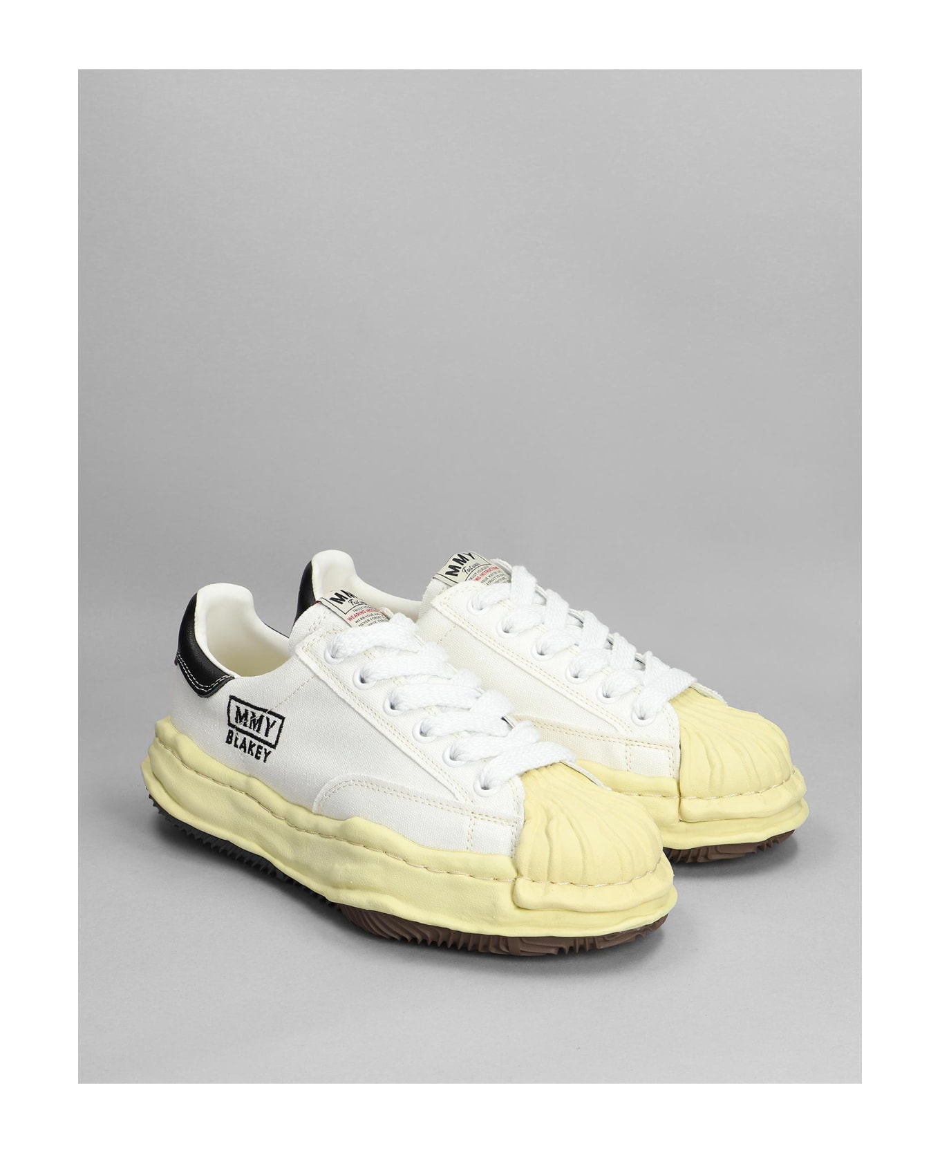 Mihara Yasuhiro Blakey Sneakers In White Canvas - white