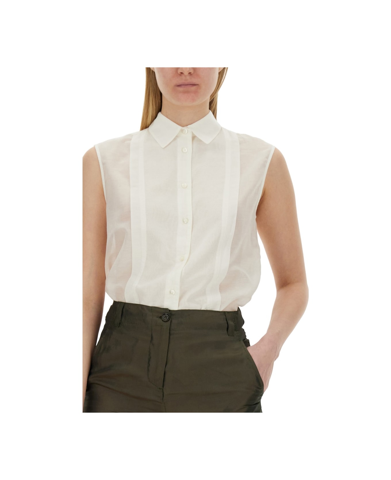 Aspesi Silk Blend Shirt - WHITE シャツ