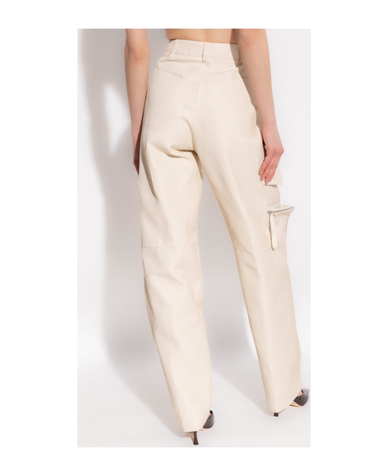Jacquemus Pants With Pockets - NEUTRALS