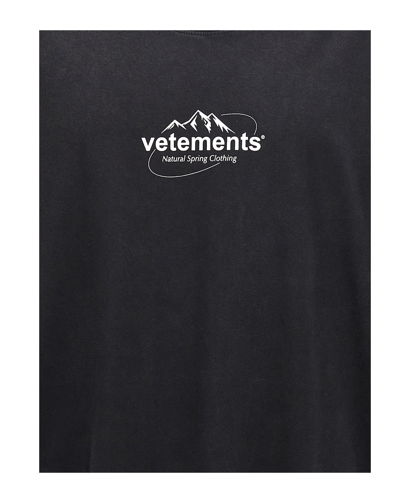 VETEMENTS 'spring Logo' T-shirt - Black  