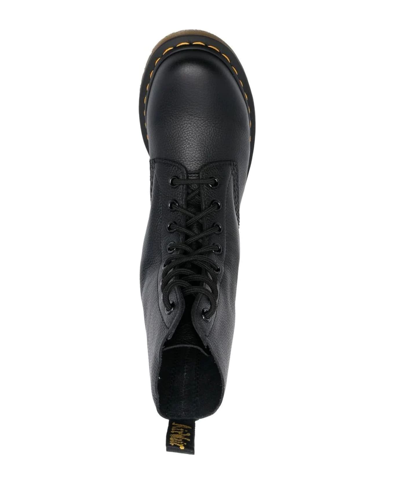 Dr. Martens 1460 Pascal Virginia Leather Lace Up Boots - Nero