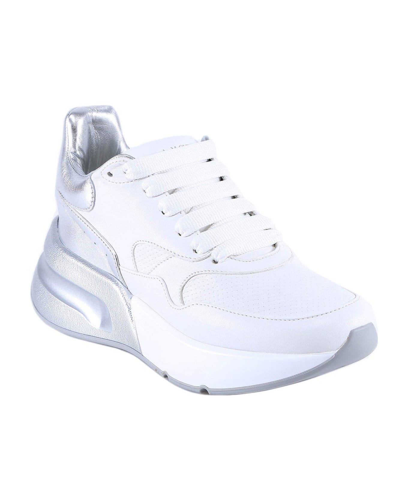 Alexander McQueen Runner Lace-up Sneakers - White
