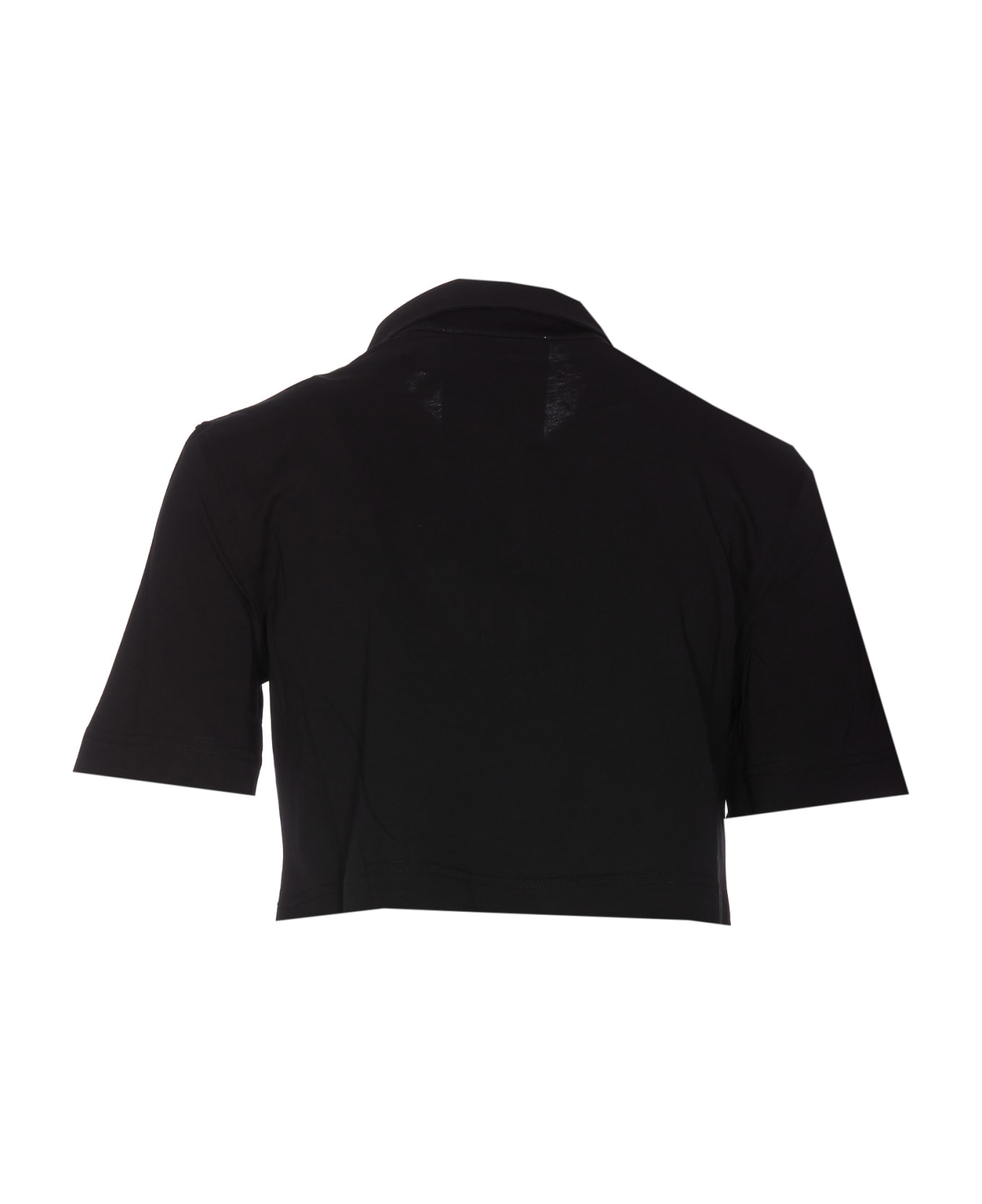 Moschino Cropped Drawn Teddy Bear T-shirt - Black