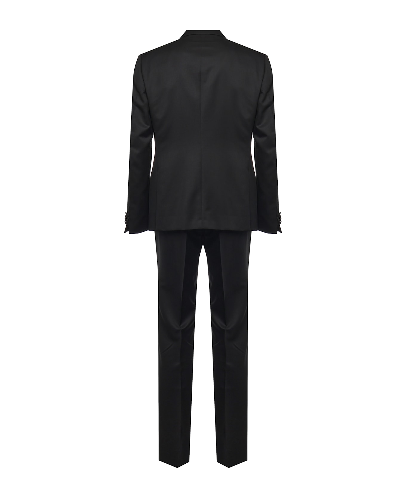Zegna Tailored Wool Suit - Black