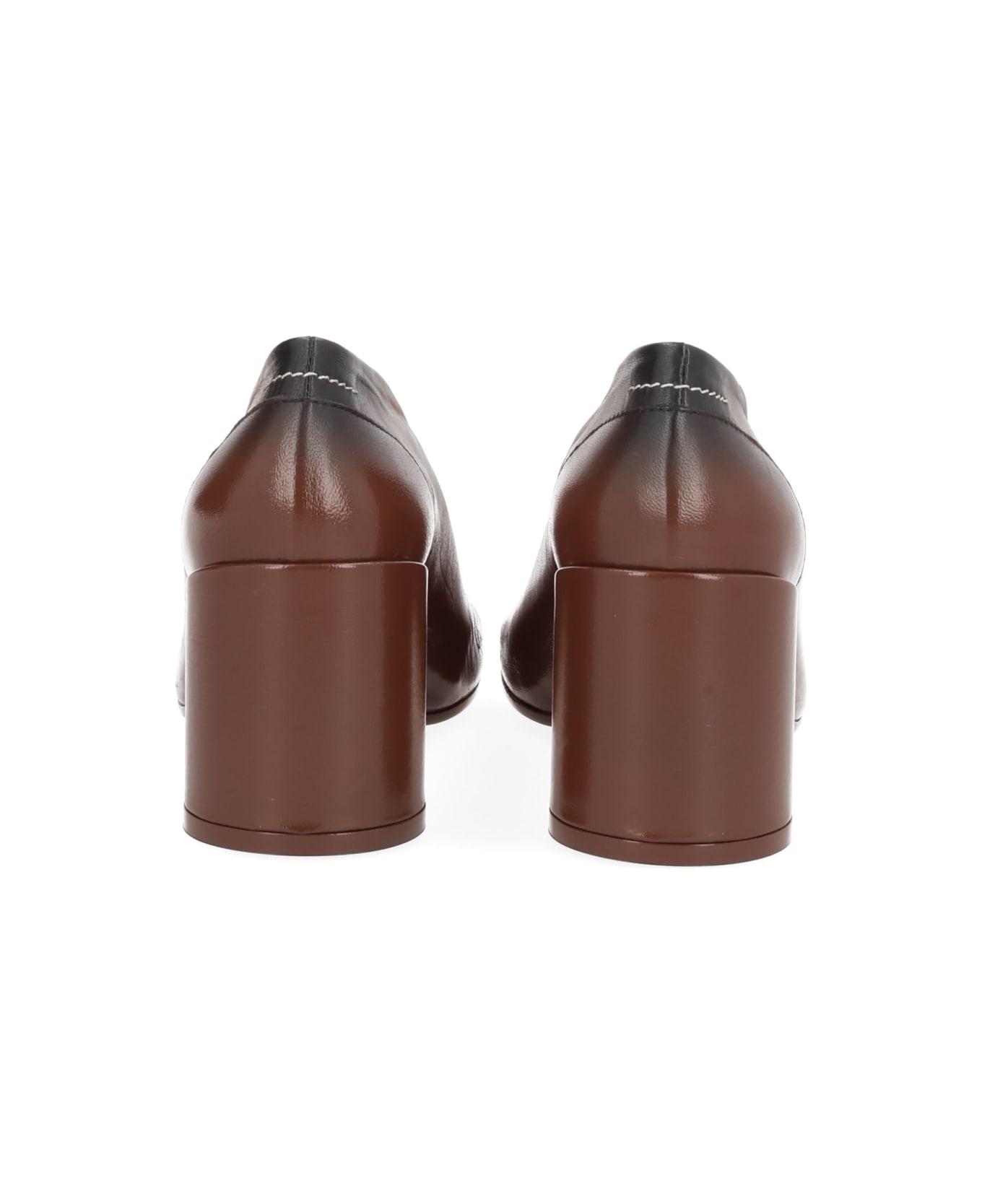 MM6 Maison Margiela Décolleté "anatomic" - BROWN