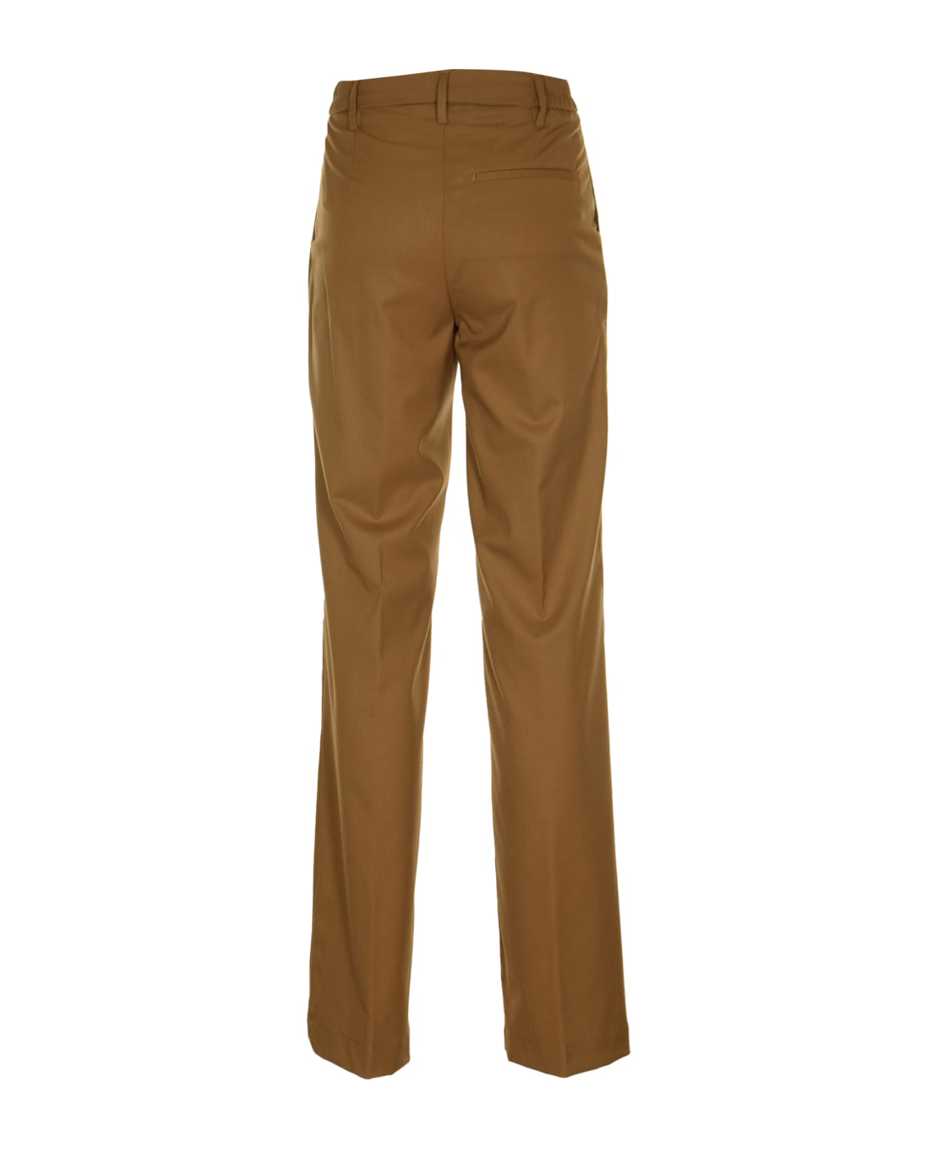 Myths Straight Buttoned Trousers - Brown