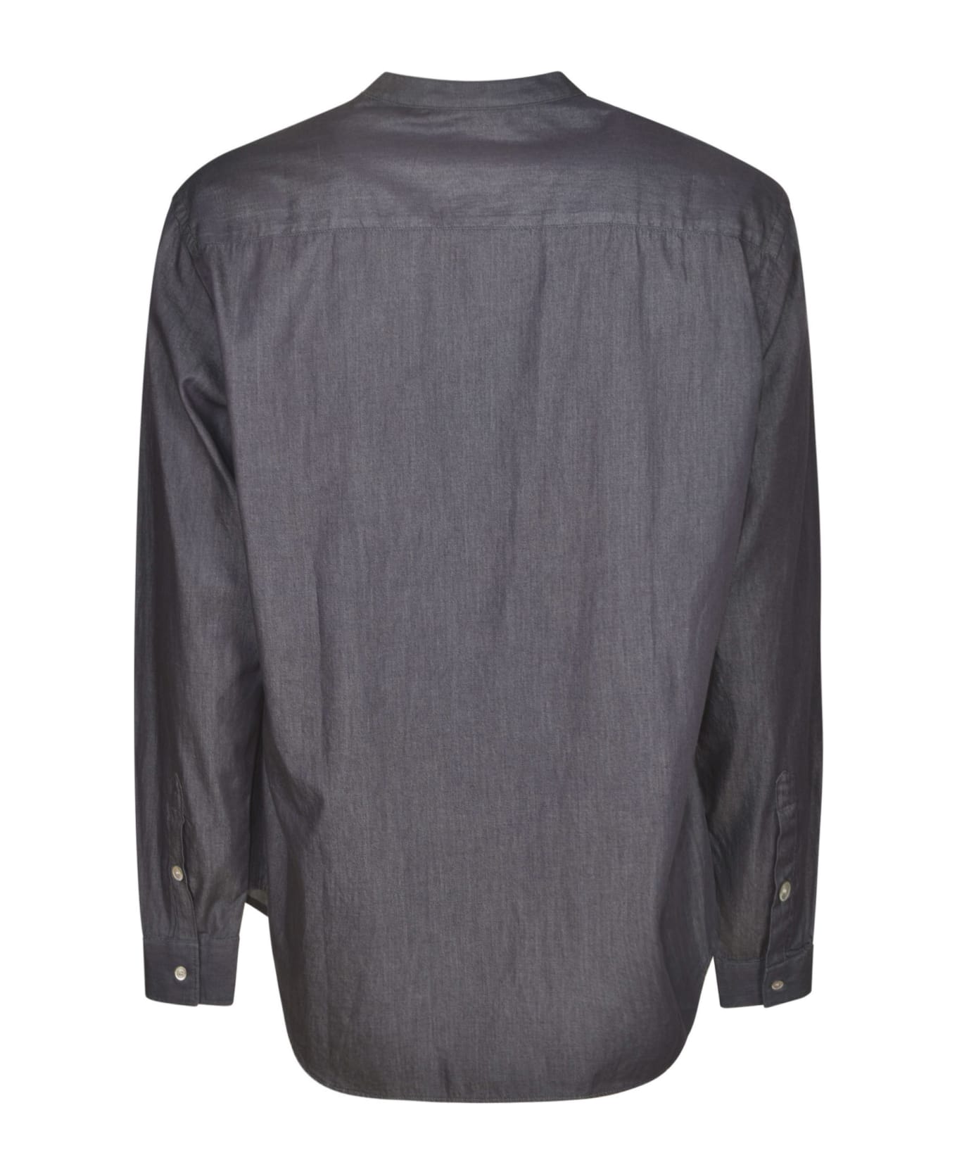 Giorgio Armani Round Collar Shirt - Denim Blue シャツ
