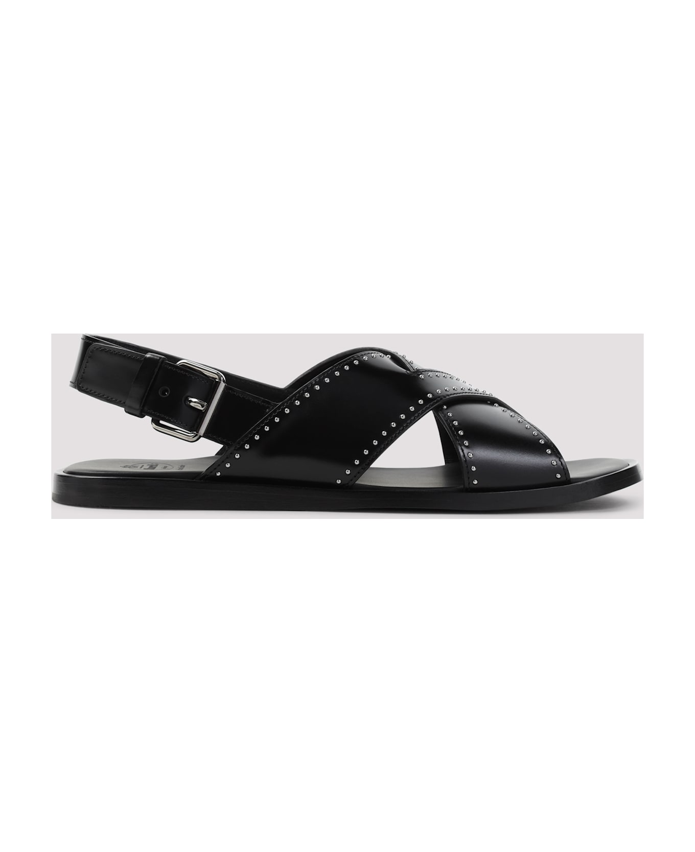 Church
s Black Leather Oksana Sandals - BLACK