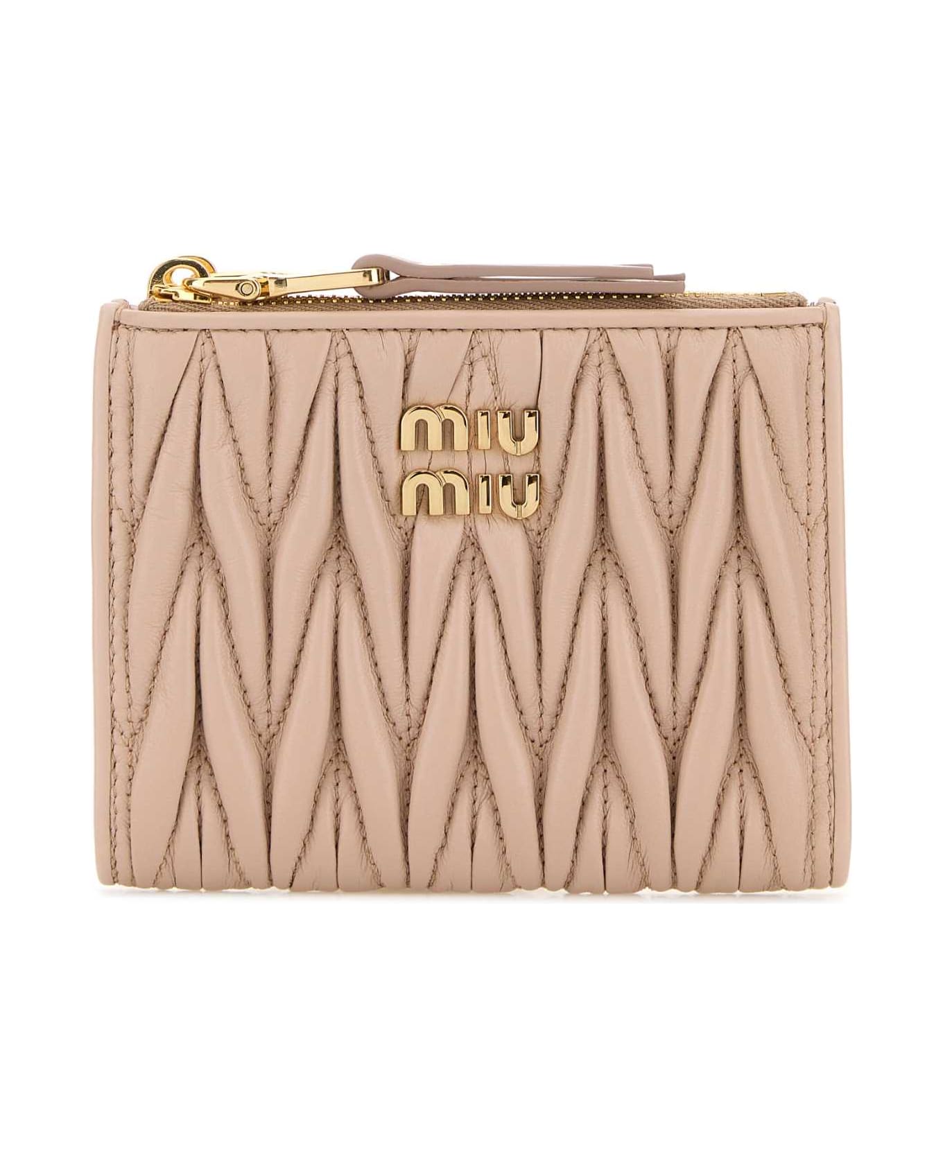 Miu Miu Powder Pink Leather Wallet - CIPRIA
