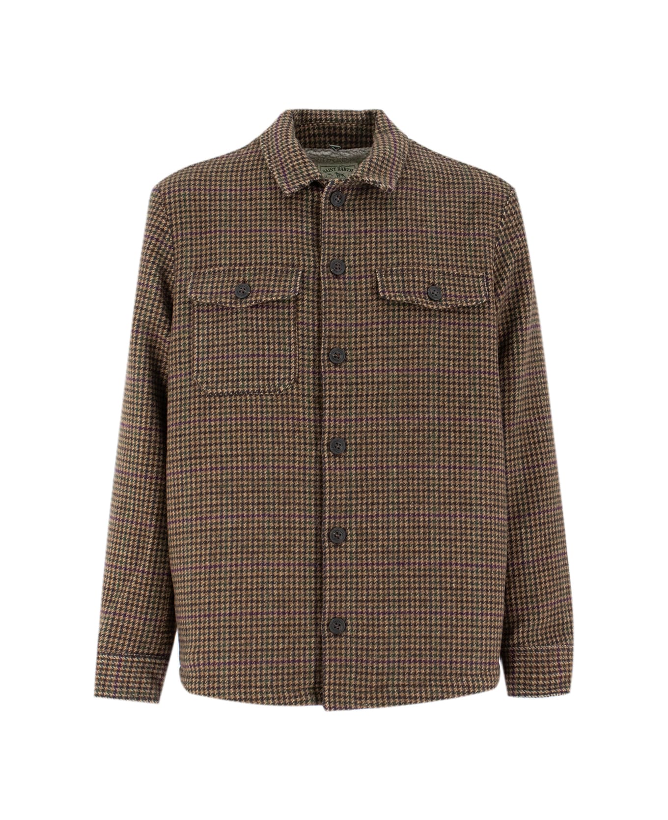 MC2 Saint Barth Shirt - WOOL PIED DE POULE RAF 45