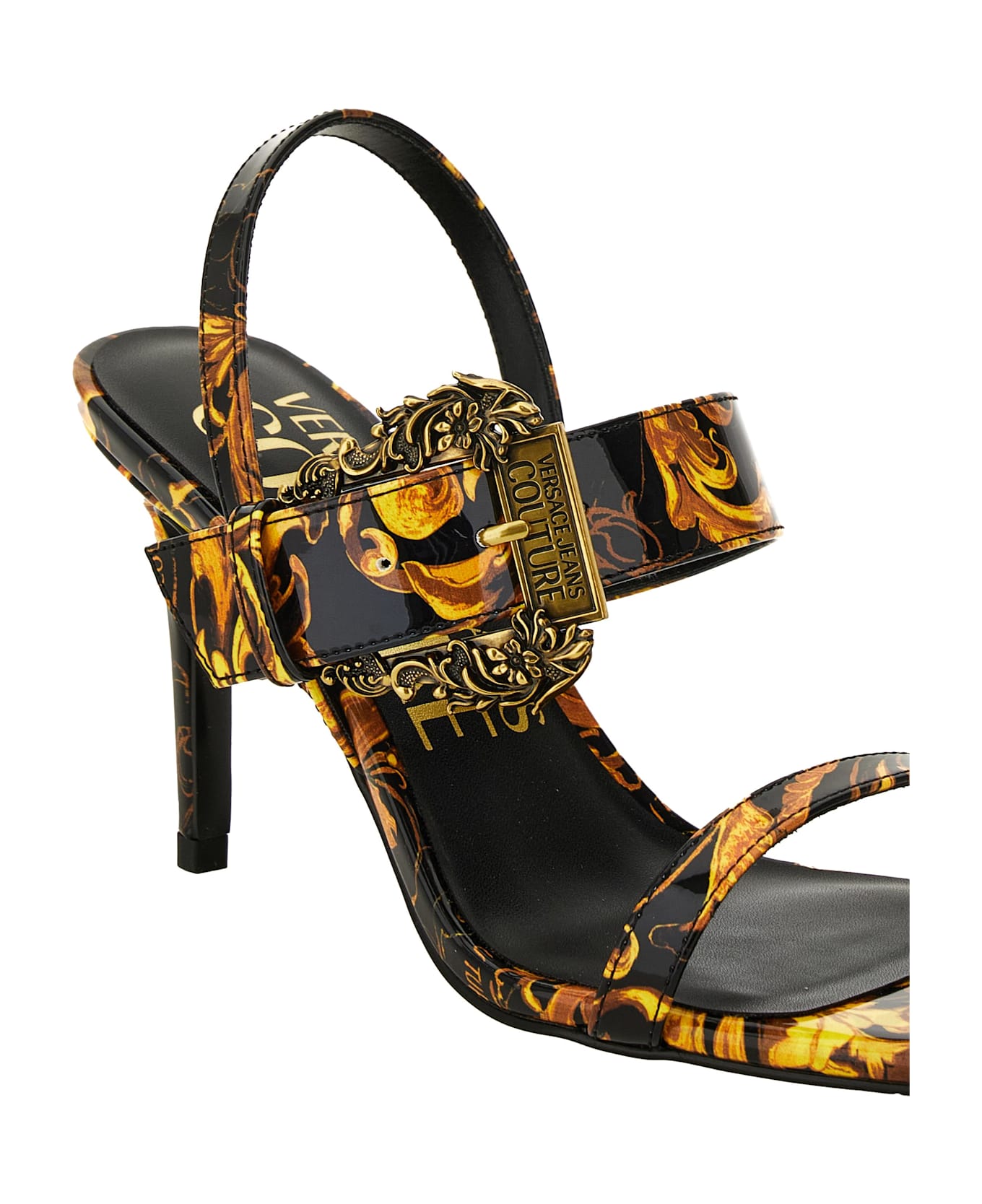 Versace Jeans Couture Open Sandals - Black